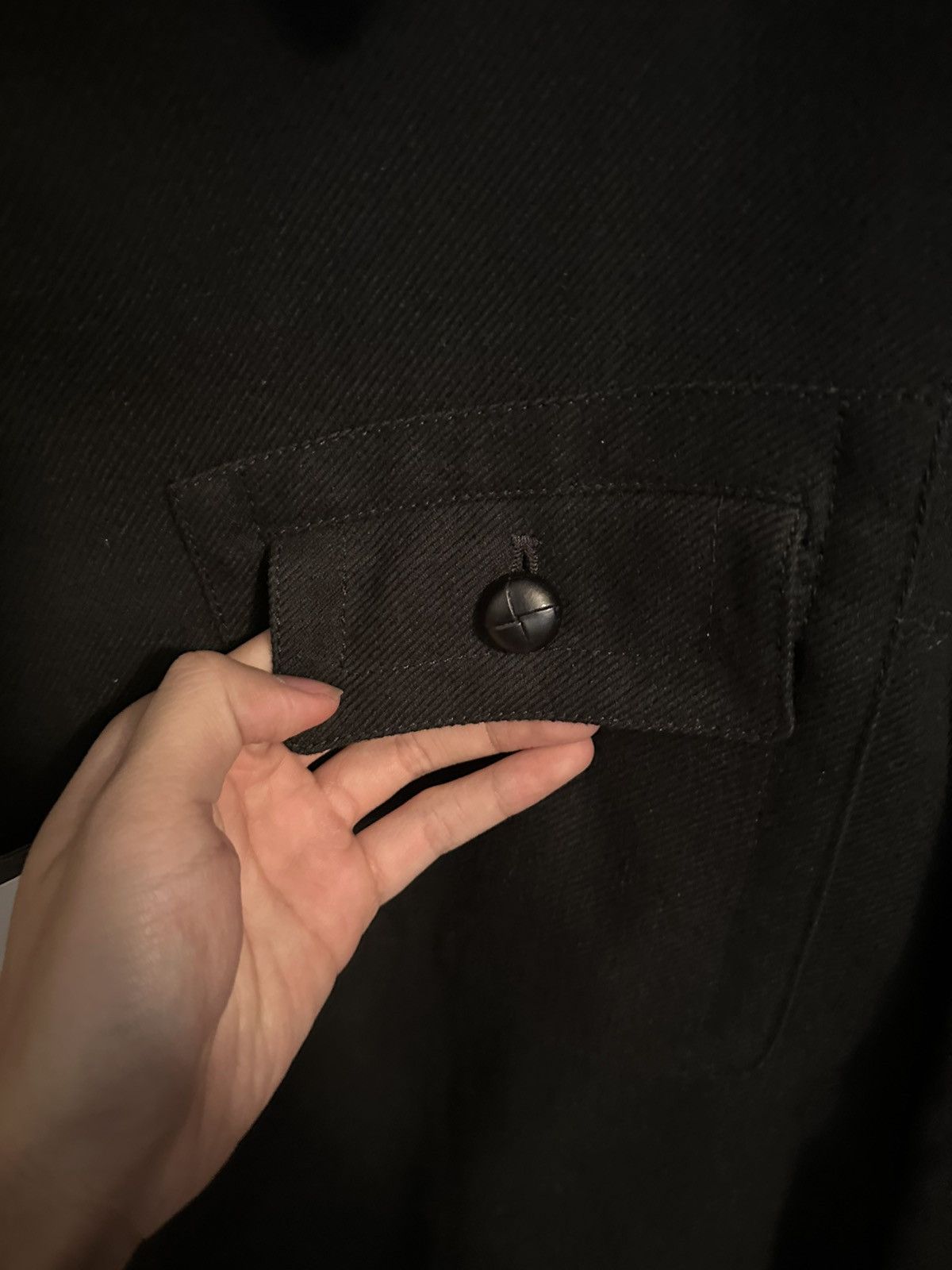 Maison Margiela Maison Marigela Wool Cotton Military Jacket Black Large Size US L / EU 52-54 / 3 - 9 Thumbnail