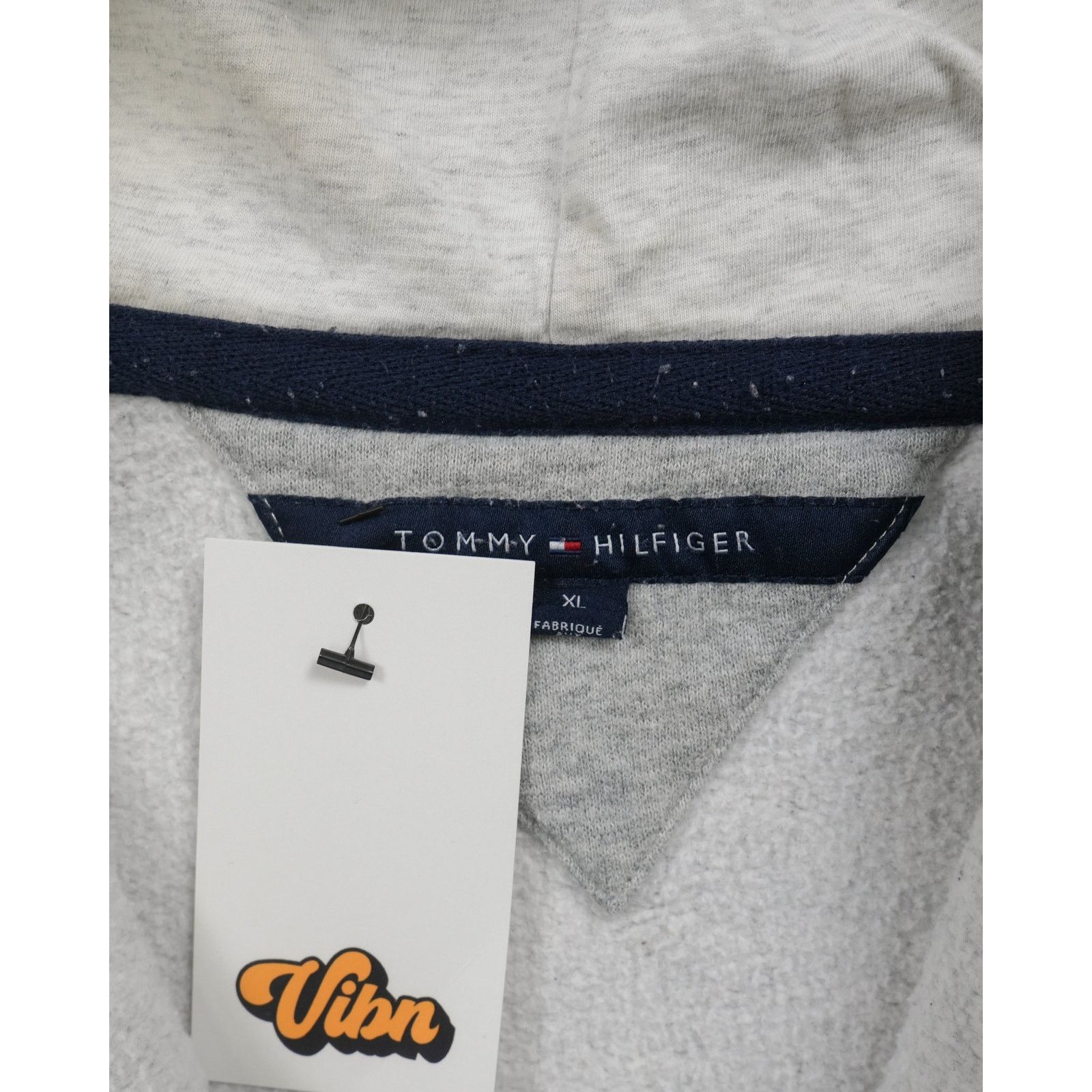 Tommy Hilfiger Vintage 00s Tommy Hilfiger Grey Hoodie - Men's Large Size US L / EU 52-54 / 3 - 3 Thumbnail