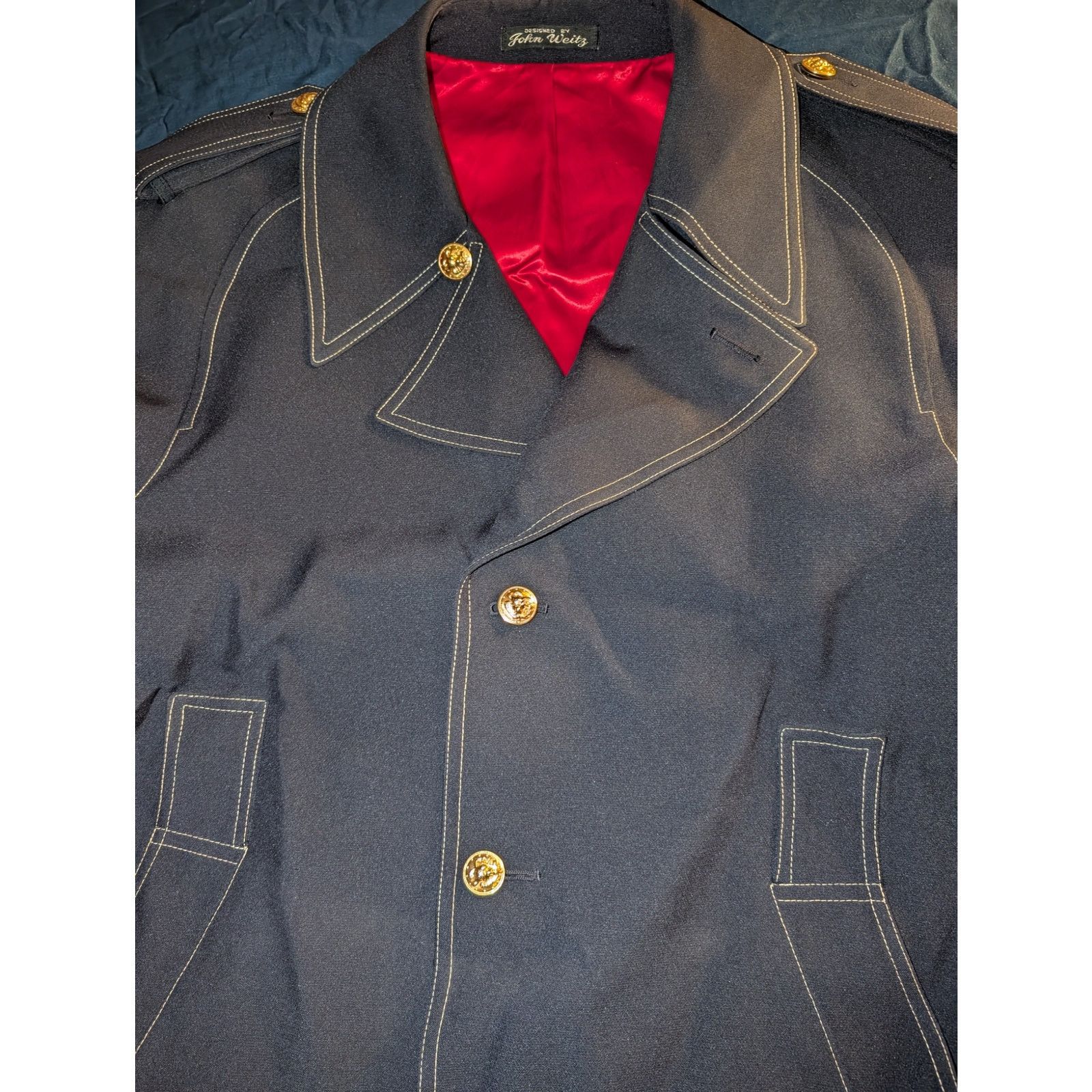 London Fog Vintage 70's Harbor Master Trench Overcoat size 44 Reg Size US M / EU 48-50 / 2 - 2 Thumbnail