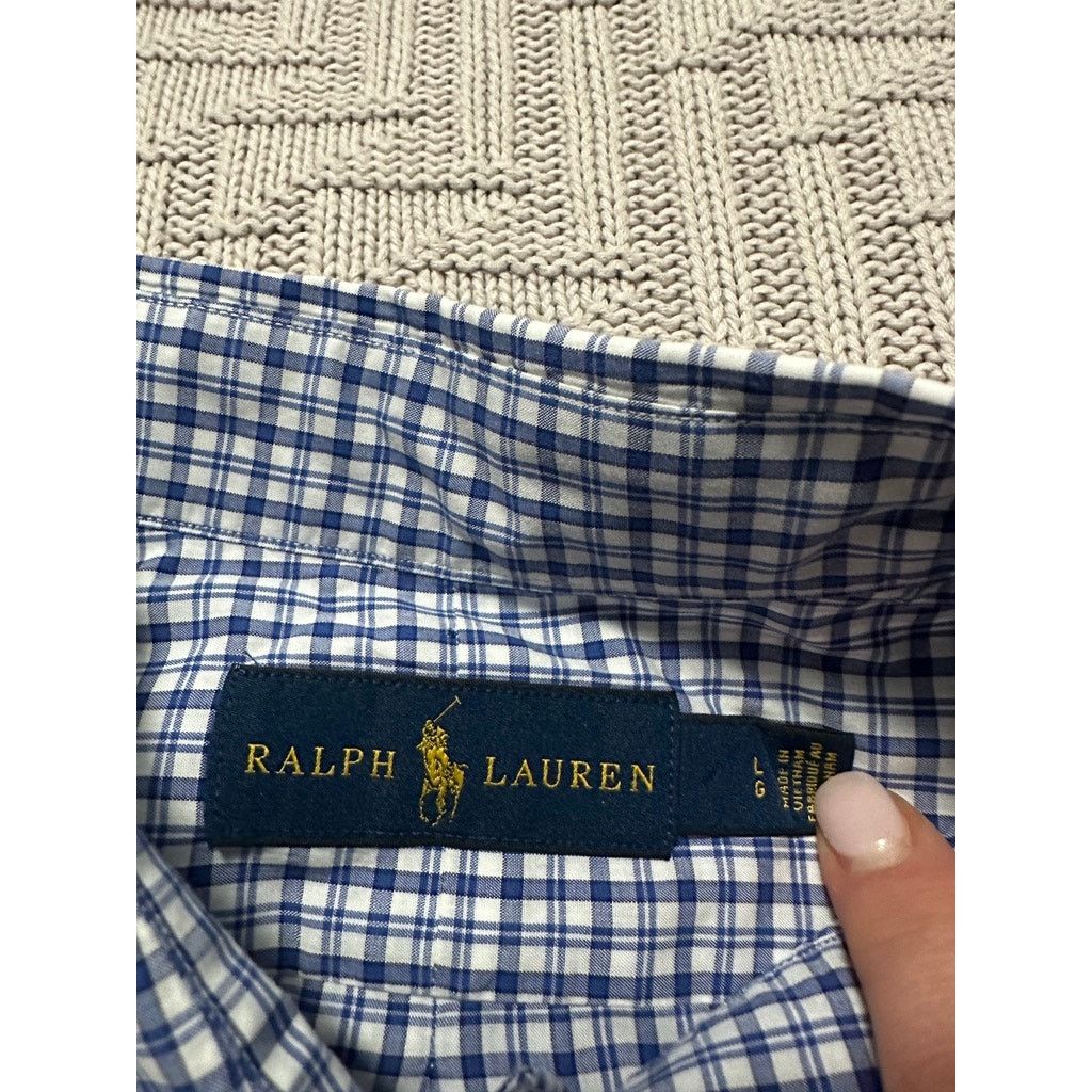 Ralph Lauren Ralph Lauren blue plaid button down size L Size US L / EU 52-54 / 3 - 5 Thumbnail