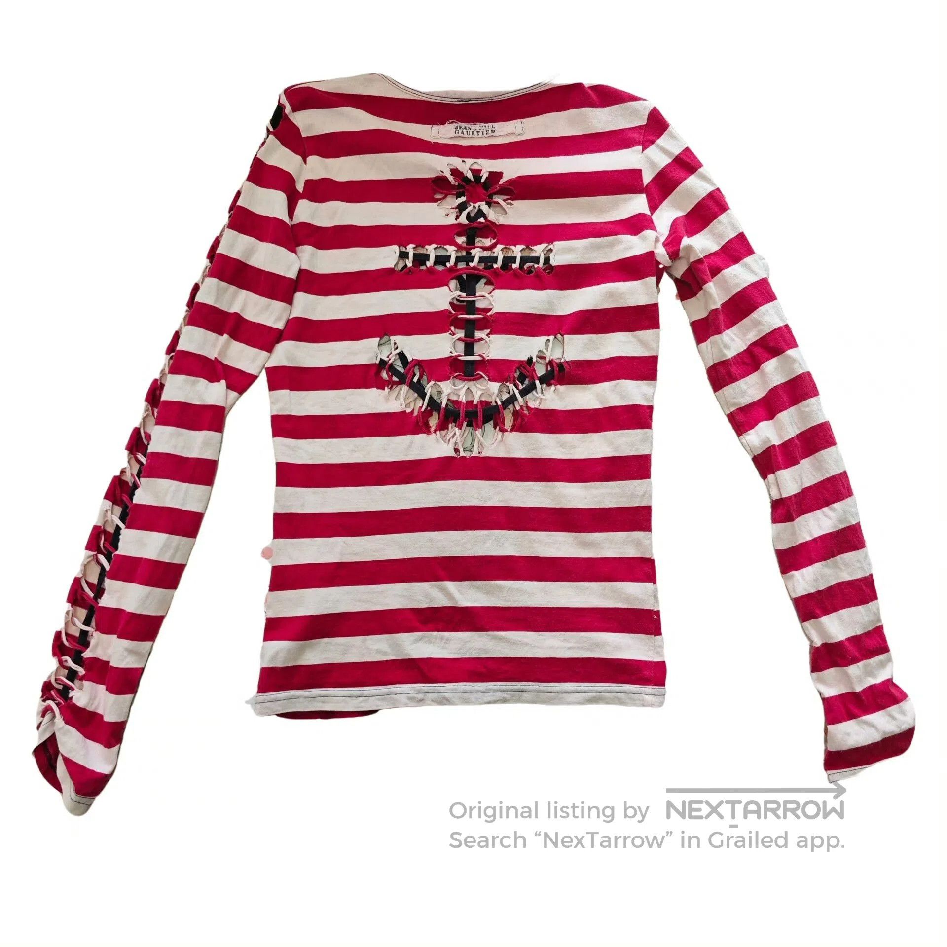 Jean Paul Gaultier Jean Paul Gaultier Red Heart Anchor Longsleeve. Size S / US 4 / IT 40 - 3 Thumbnail