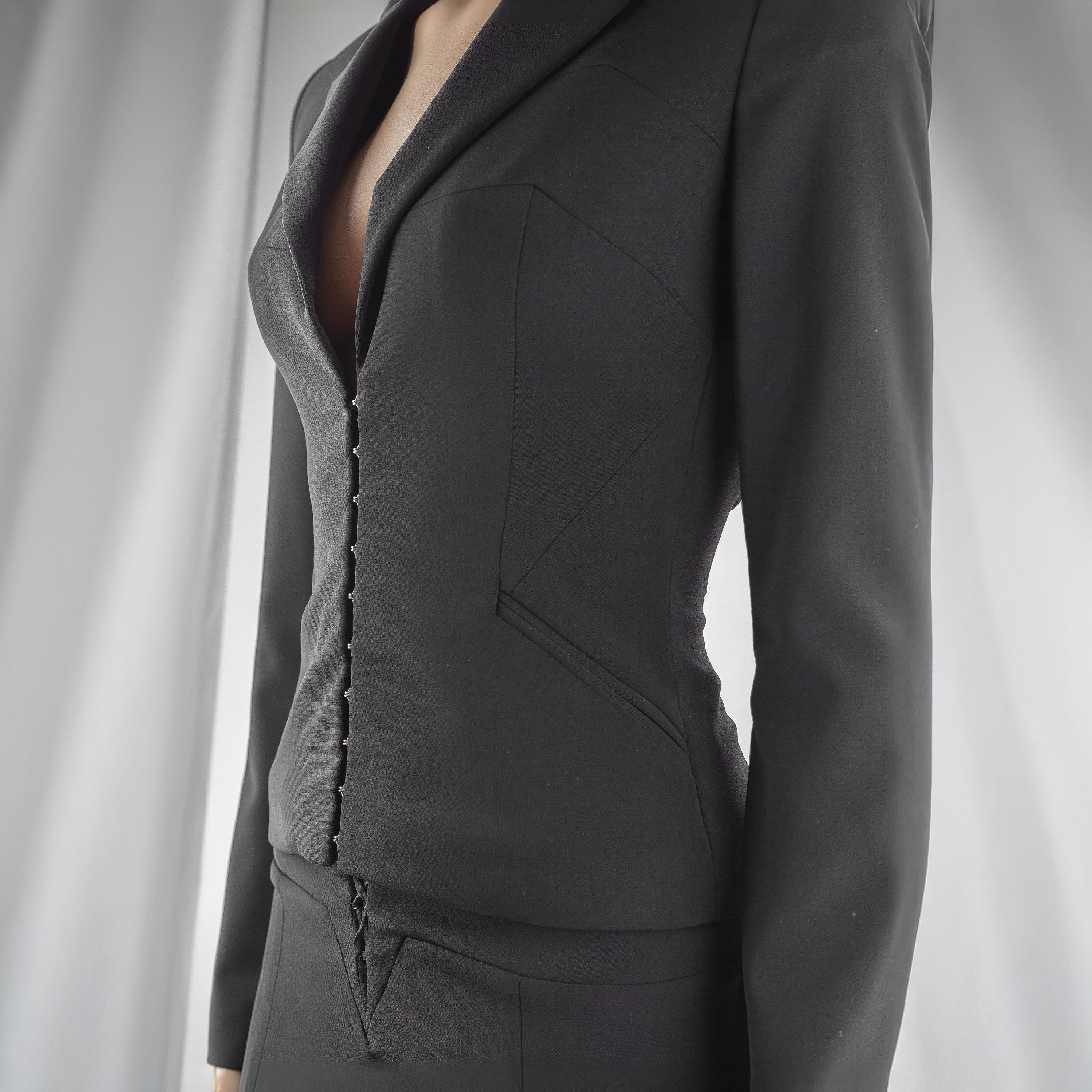 Versace Jeans Couture Versace Jeans Couture Vintage Blazer Jacket & Skirt Set (S) Size S / US 4 / IT 40 - 2 Thumbnail