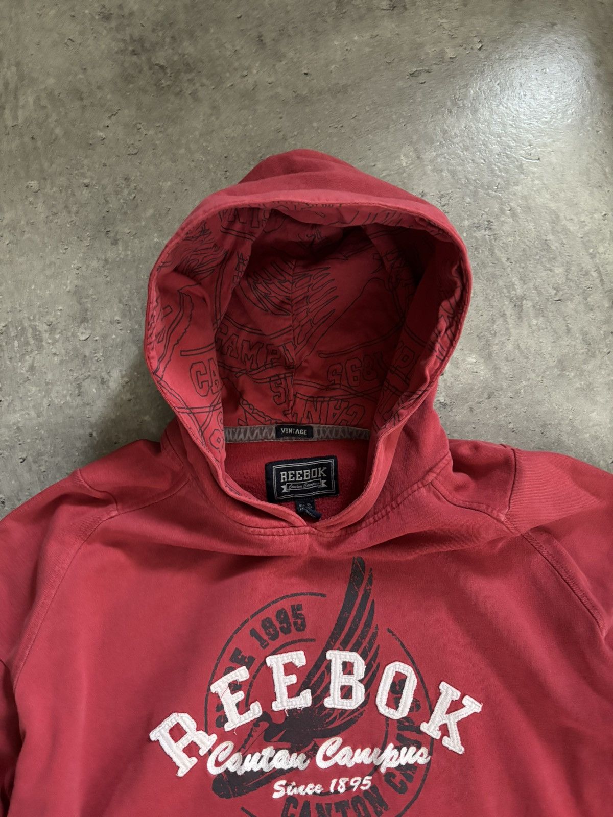 Reebok Reebok Red Vintage Drop Hoodie XXL Streetwear Size US XXL / EU 58 / 5 - 8 Thumbnail