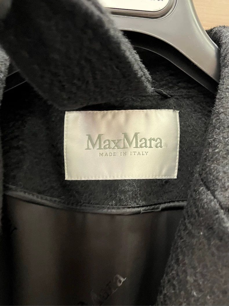 Other Max Mara Solid Long Lapel Tie Long Sleeve Coat Size S / US 4 / IT 40 - 7 Thumbnail