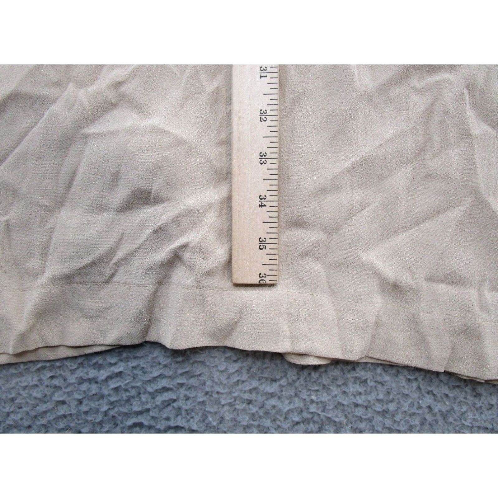 Vintage Love Tree Dress Belted Short Sleeve Shirt Beige M Womens Knee Length Rayon Buttoned Collared 1/4 Sleeve Vintage:No Size 32" / US 10 / IT 46 - 7 Thumbnail