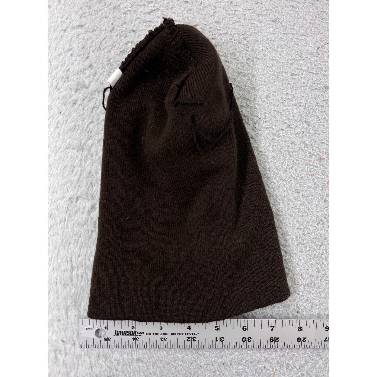 Vintage Brown Knit Beanie Toque Unisex Adult One Size Lightweight Casual Ski Hat Size ONE SIZE - 4 Thumbnail