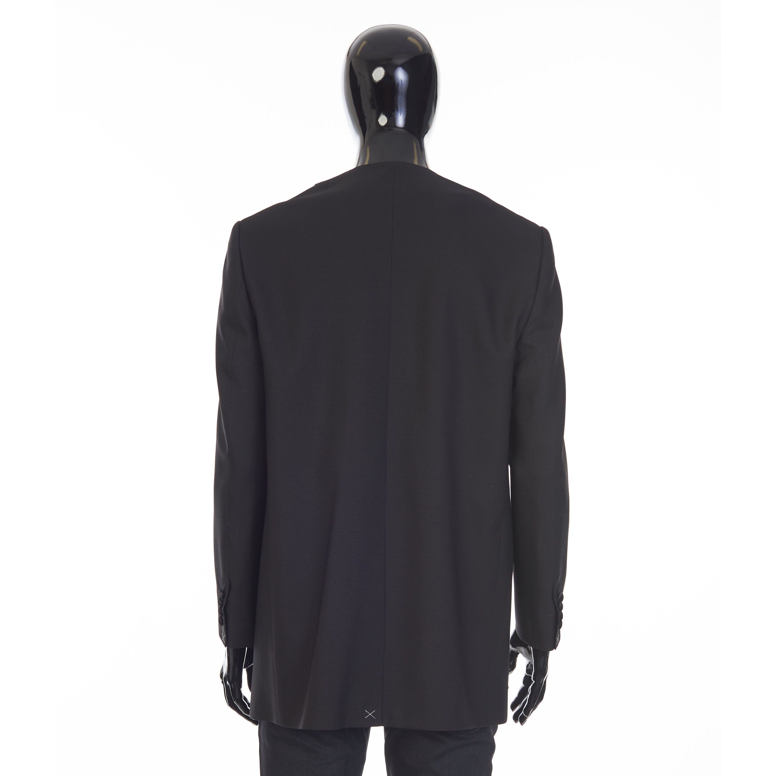 Celine Boxy Tux Jacket - Stone/Stud Embroidery, Grain De Poudre Size 40R - 5 Thumbnail