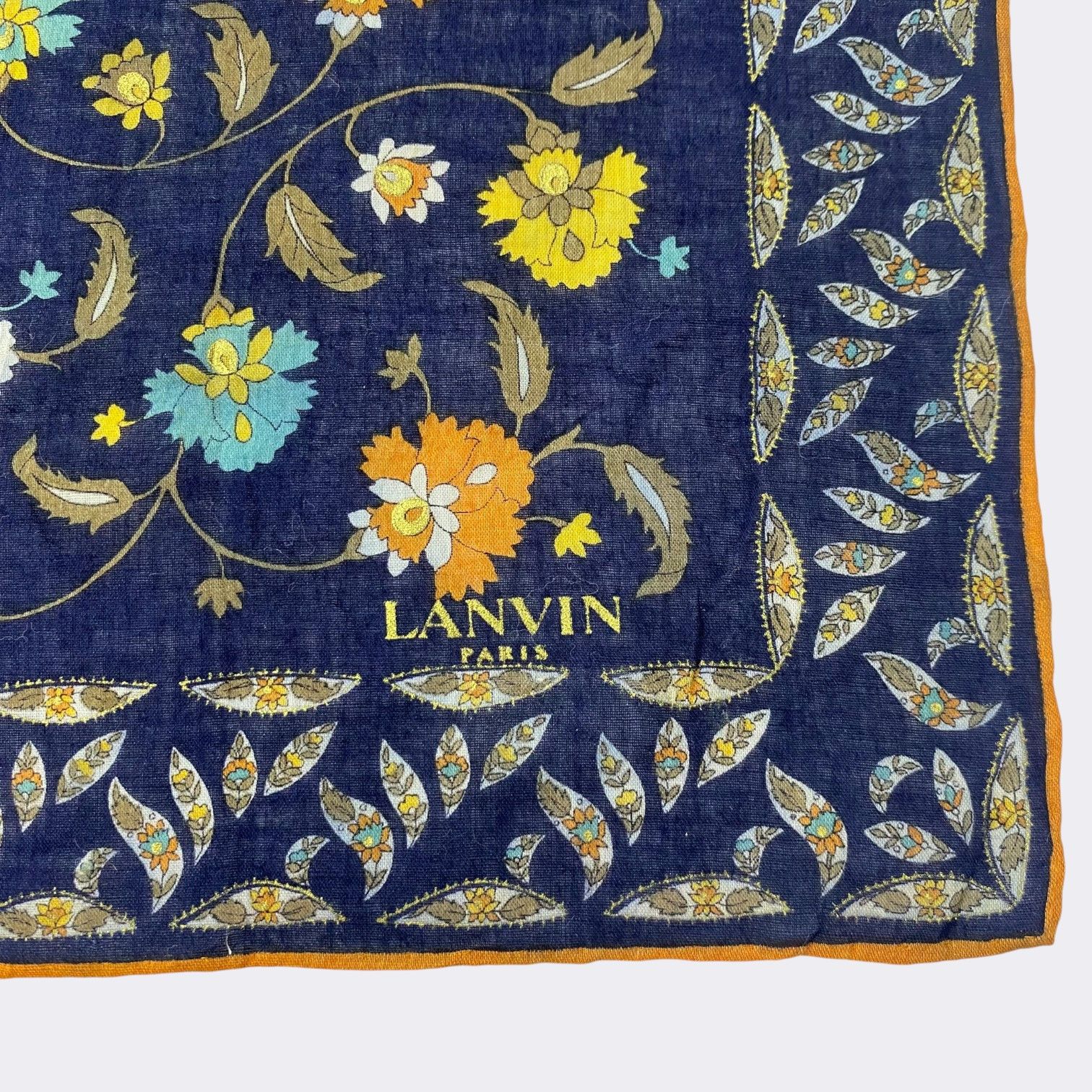 Lanvin Vintage Lanvin Handkerchief Neckerchief Bandana H114R Size ONE SIZE - 3 Thumbnail