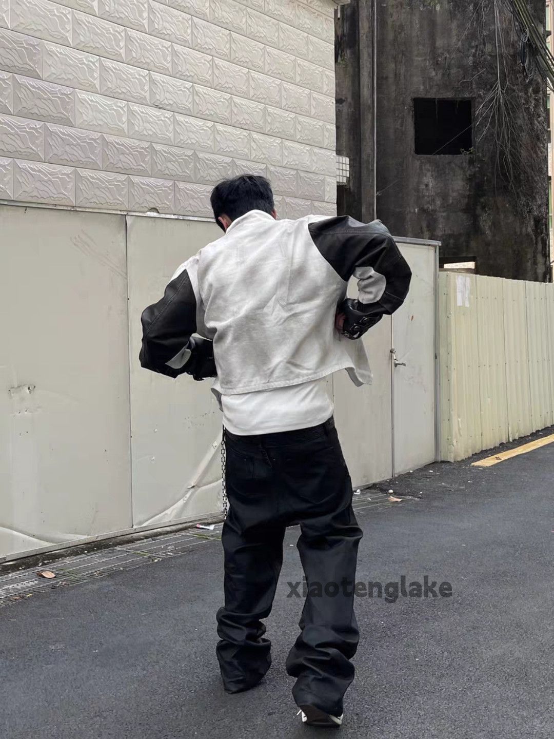 Jean xz utility loose baggy hiphop flared wax coated jeans Size US 36 / EU 52 - 4 Thumbnail