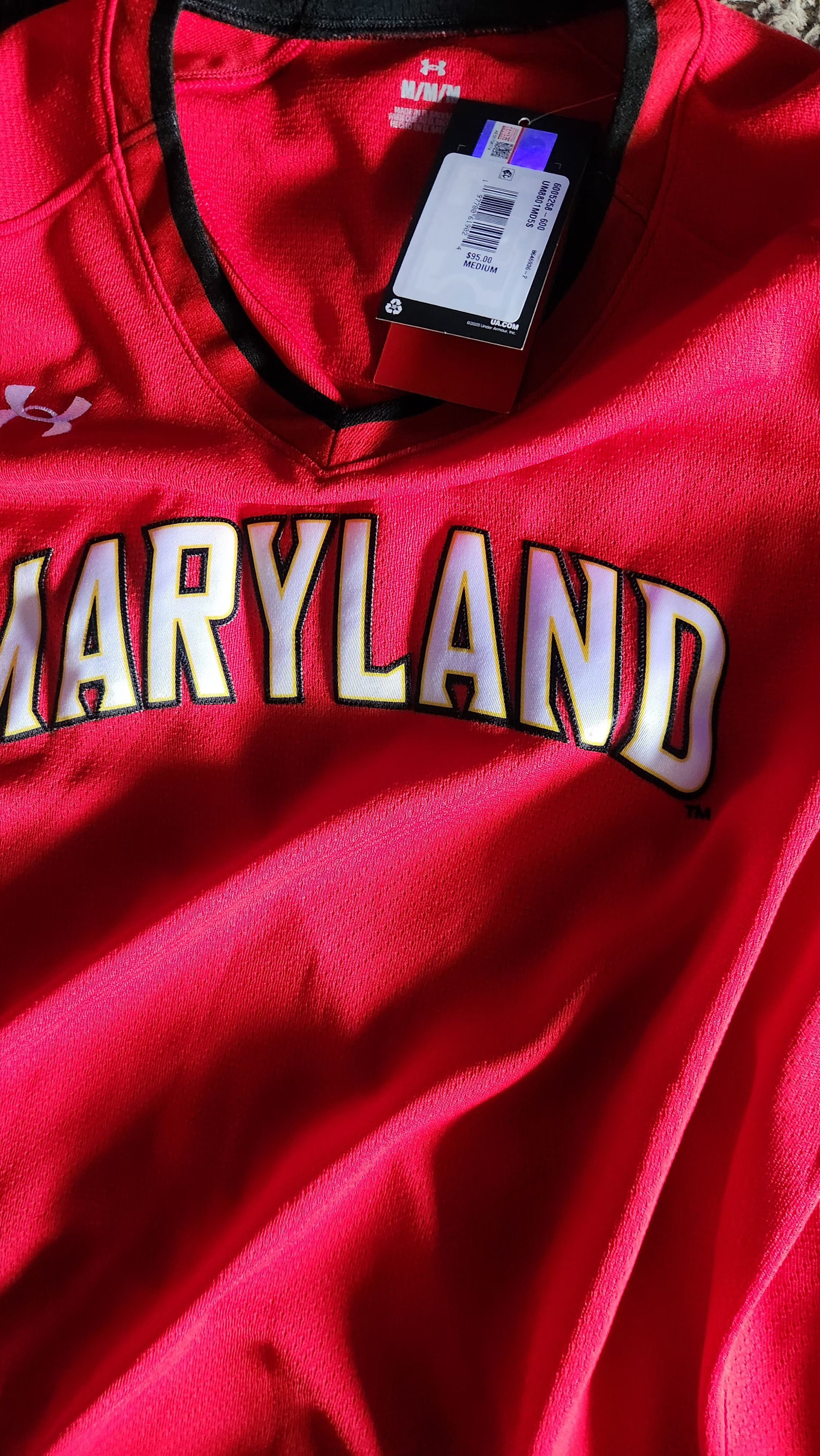 Under Armour Armour Maryland Terrapins Softball Men Size Medium Size US M / EU 48-50 / 2 - 3 Thumbnail