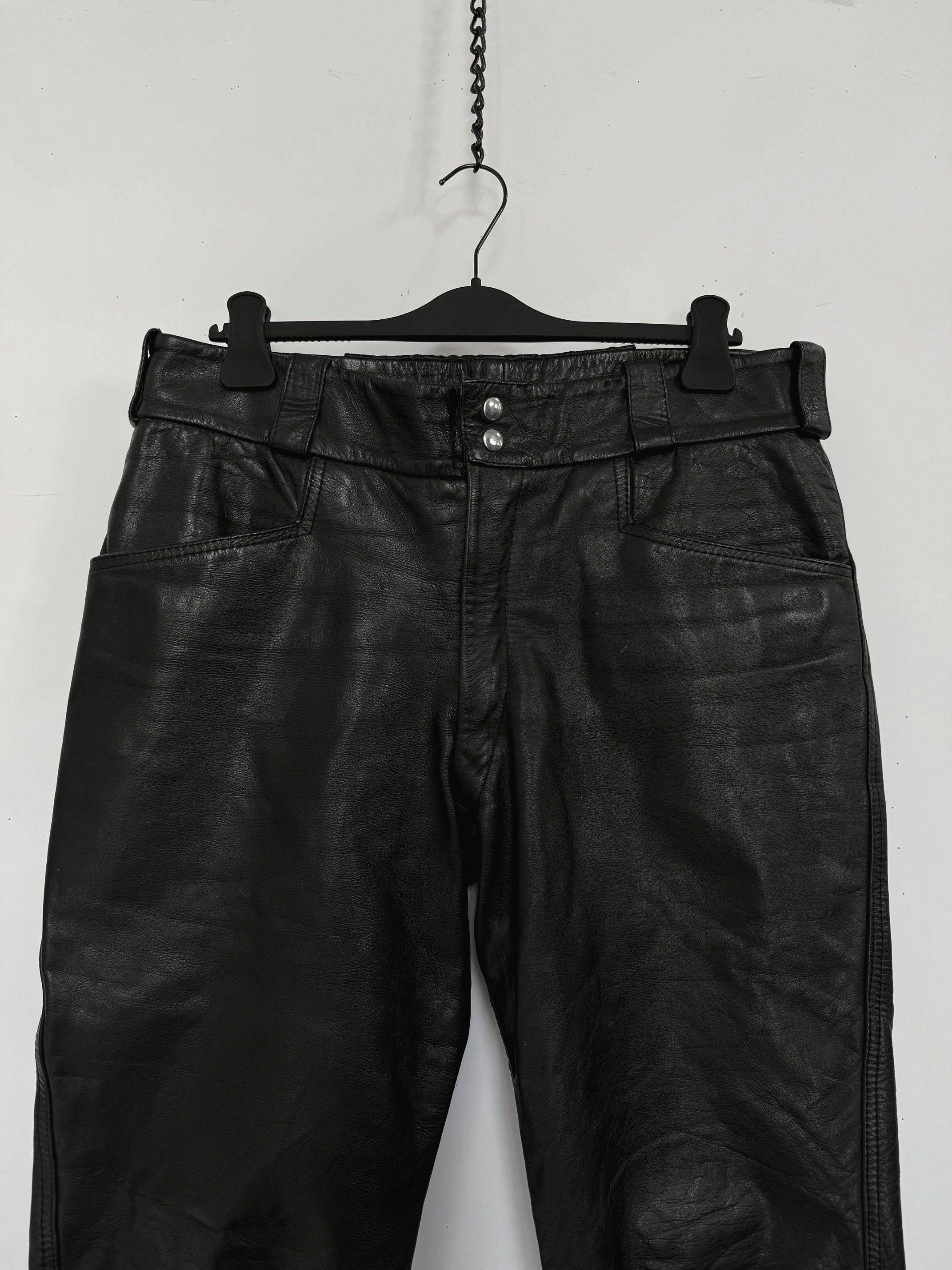 Lewis Leathers 70s Vintage Lewis leathers biker pants Size US 38 / EU 54 - 3 Thumbnail
