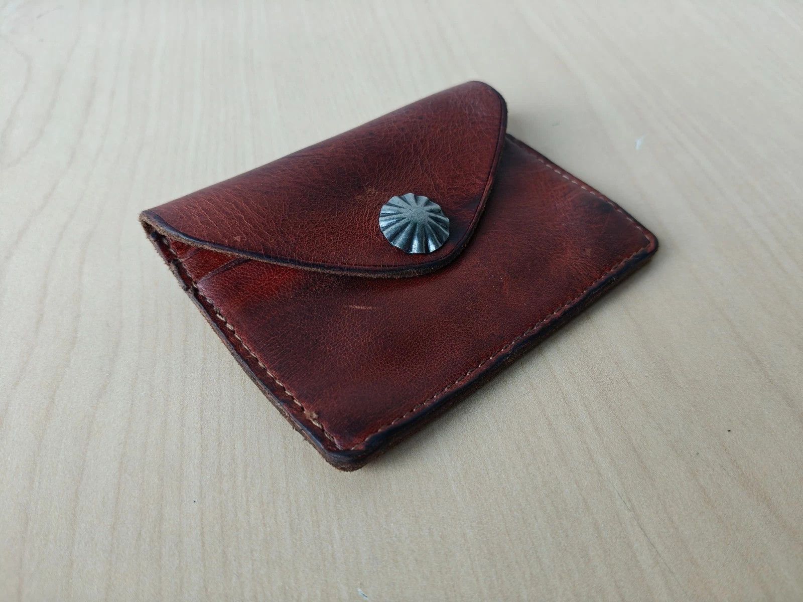RRL Ralph Lauren Double RL Concho Leather Card Case FTP - 5003 Size ONE SIZE - 7 Thumbnail