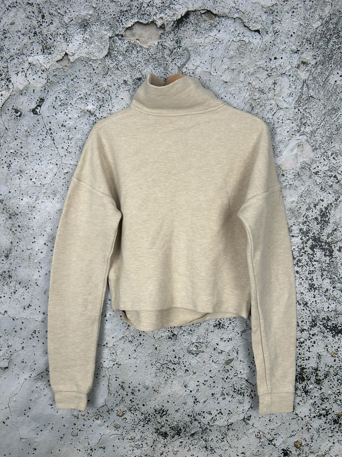 Cos COS Beige Sweater Turtleneck Designer Scandi Basic Size XS / US 0-2 / IT 36-38 - 4 Thumbnail