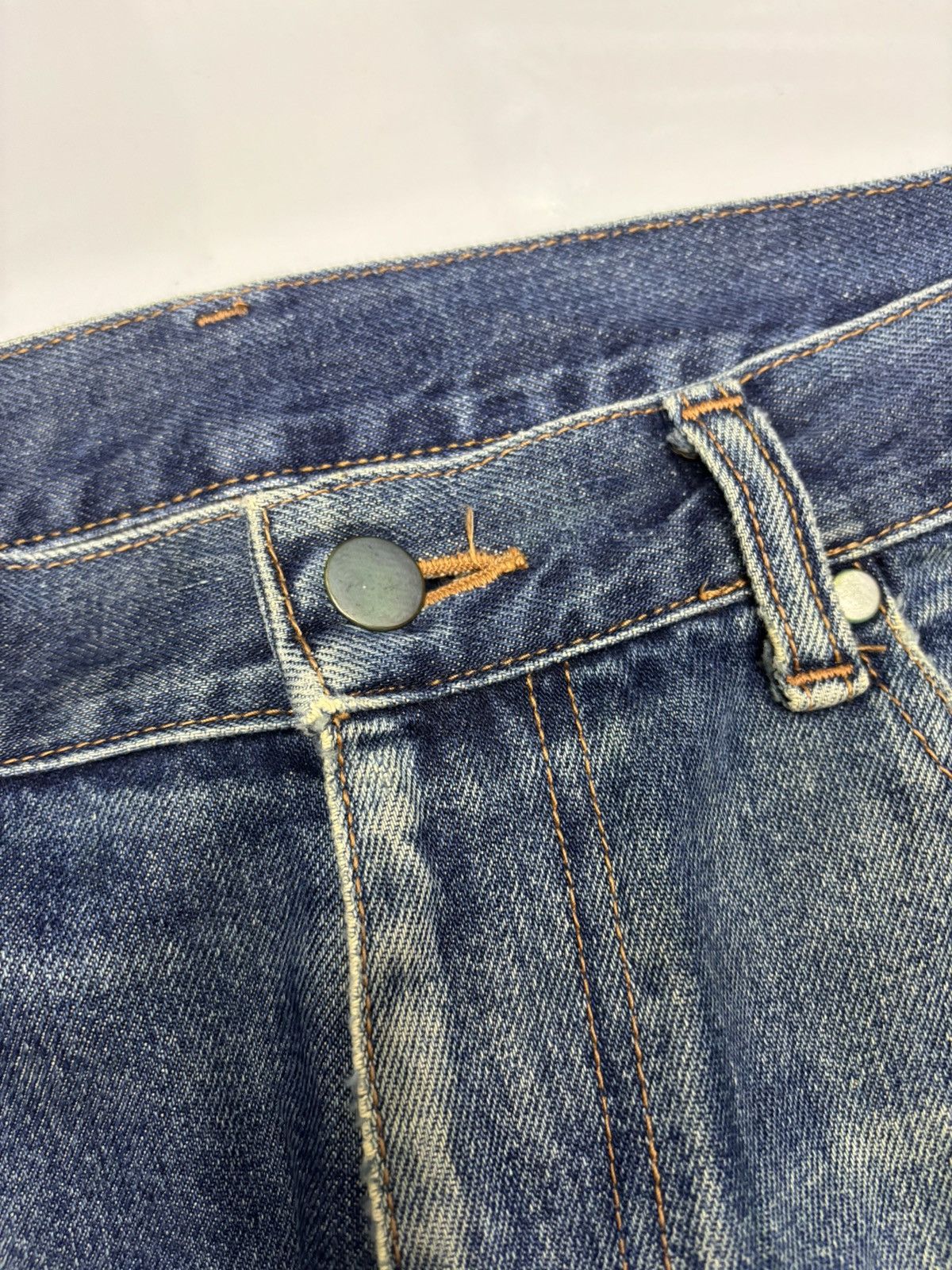Kenzo × Vintage Vintage KENZO Ripped Distressed BAGGY JEANS Size US 33 - 11 Thumbnail