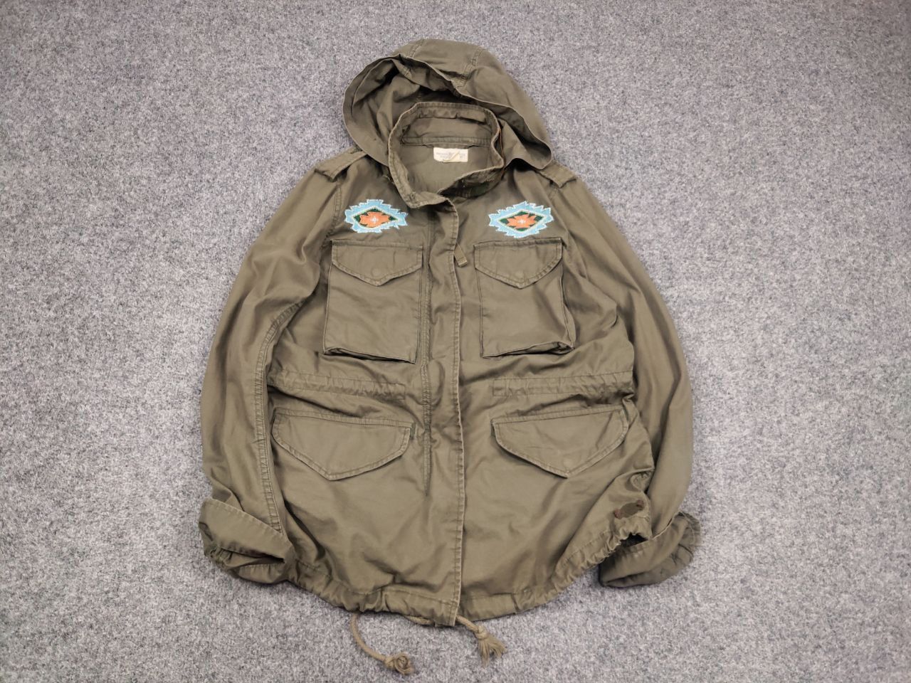 Polo Ralph Lauren Vintage Ralph Lauren Denim Supply Military M65 Hoodie Jacket Size S / US 4 / IT 40 - 2 Thumbnail