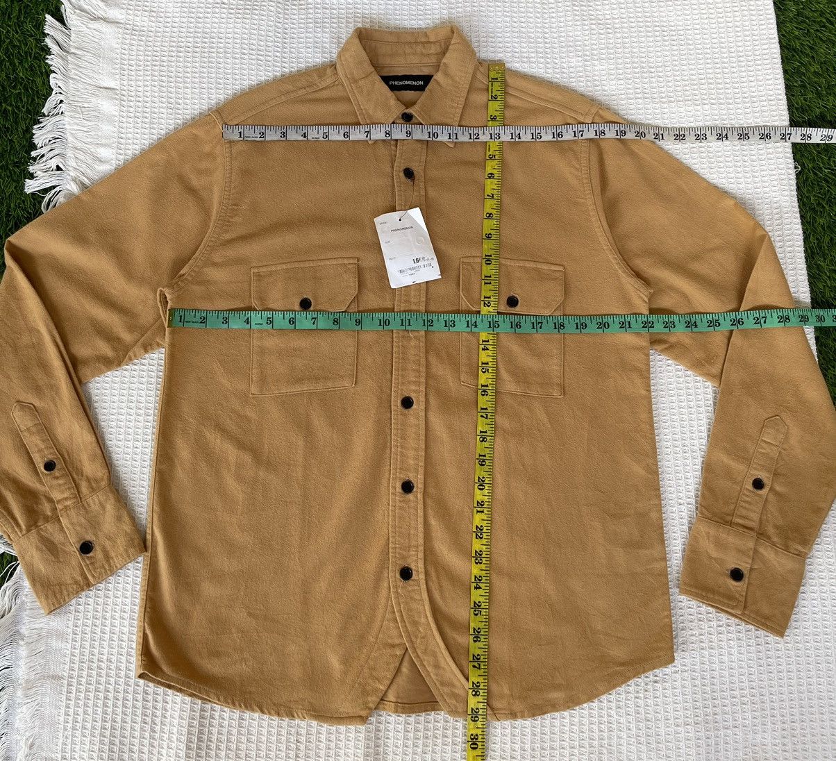 PHENOMENON AW10🔥PHENOMENON🔥Chambray Shirt Button Up Japan Size US L / EU 52-54 / 3 - 5 Thumbnail