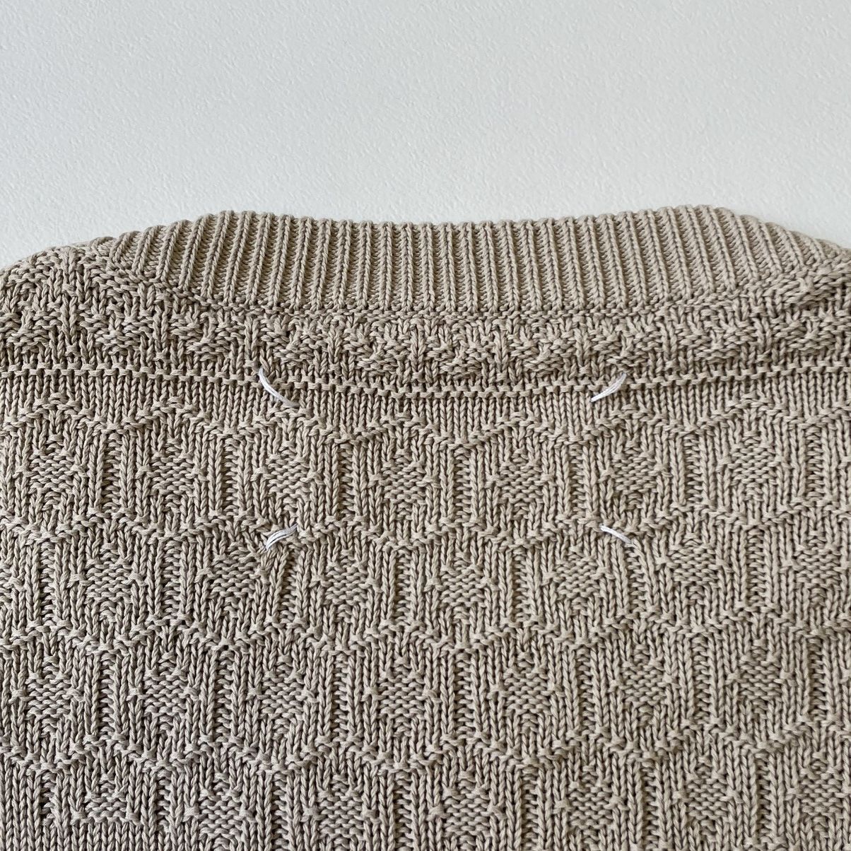 Maison Margiela ‘Destroyed Fair Isle’ Weave Beige Sweater Size US M / EU 48-50 / 2 - 16 Thumbnail