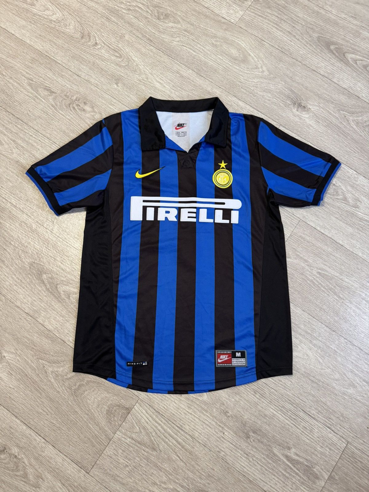 Nike 🔷Vintage Nike Inter Milan Ronaldo #7 1998/99 Soccer jersey🔷 Size US M / EU 48-50 / 2 - 1 Thumbnail