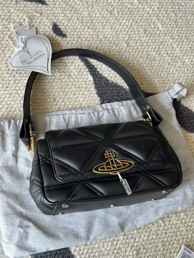Vivienne Westwood Vivienne Westwood size os Black and gold medium-sized bag Size ONE SIZE - 1 Thumbnail