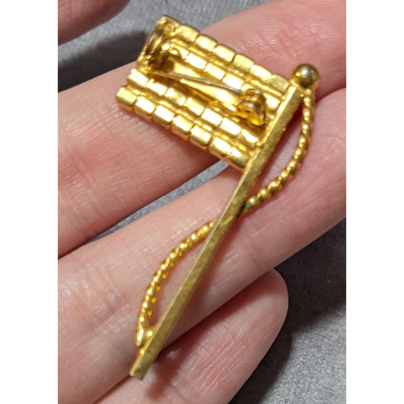 Other Vintage Rhinestone USA American Flag Brooch Size ONE SIZE - 5 Thumbnail