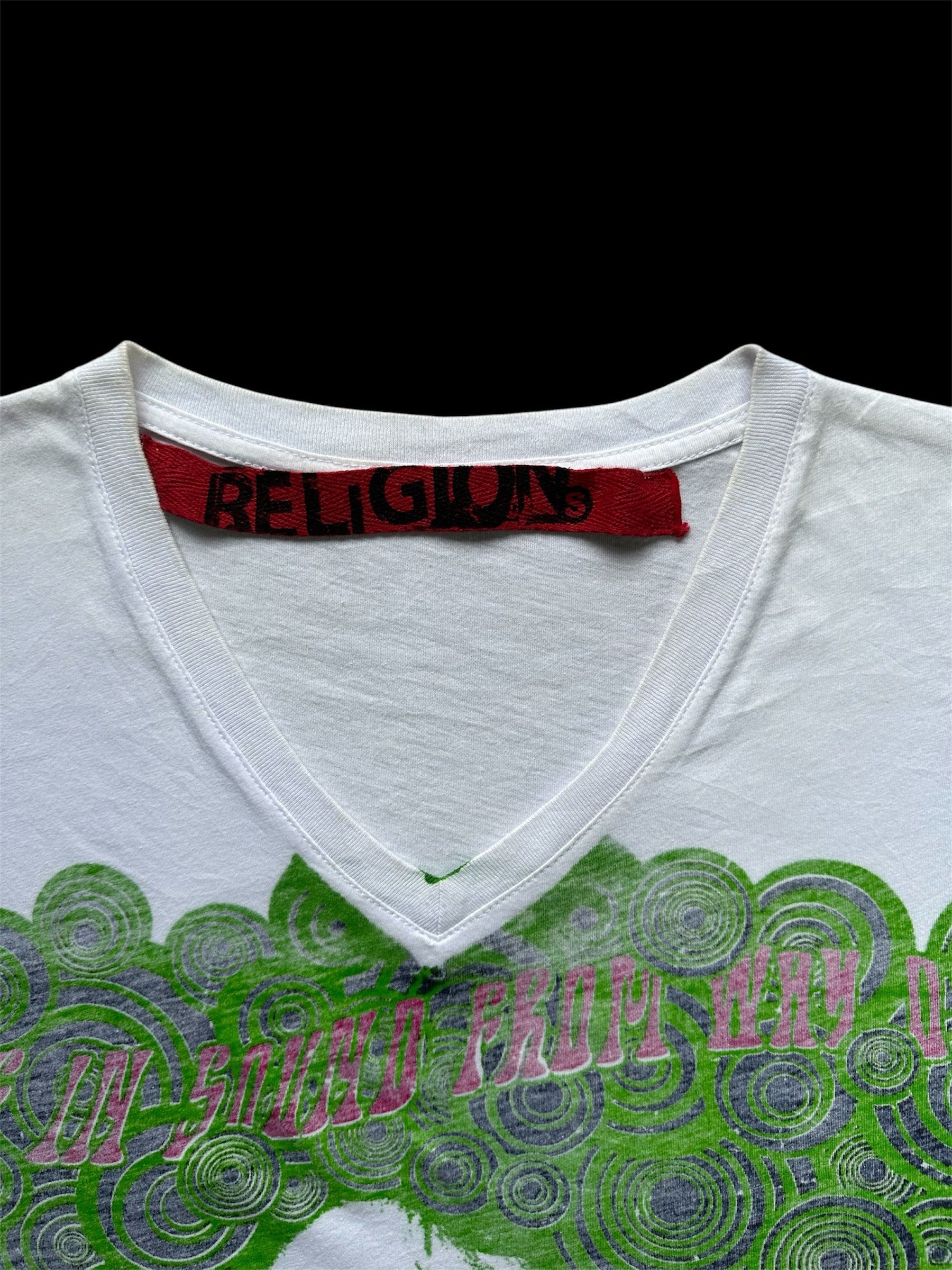 Vintage Rare!! Inside Out Printed 1971 Japan Religion Rocks Festival Size US S / EU 44-46 / 1 - 3 Thumbnail