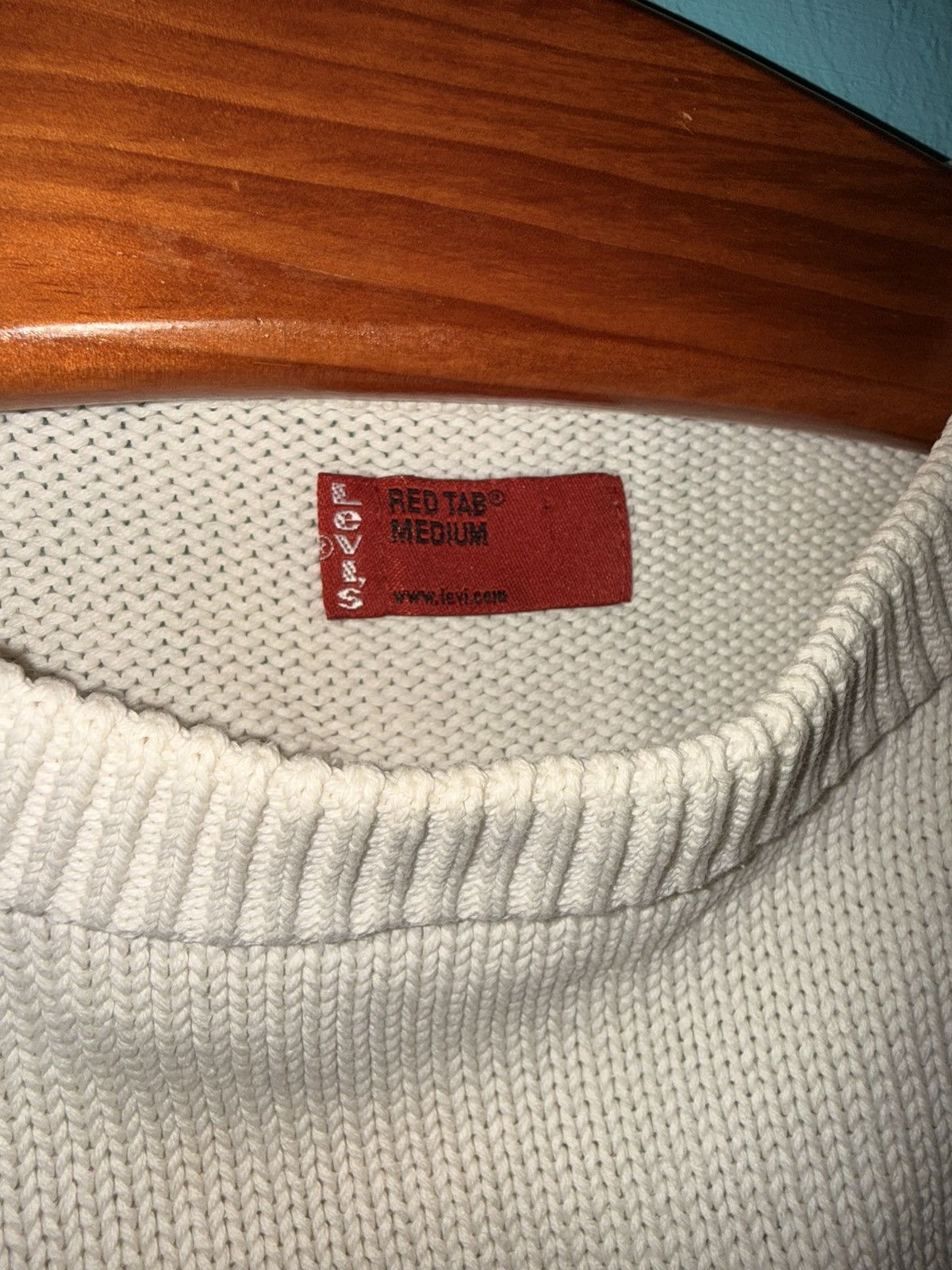 Levi's Vintage Clothing Pristine Vintage Levi’s Red Tab Cream Knit Sweater Medium Size US M / EU 48-50 / 2 - 2 Thumbnail