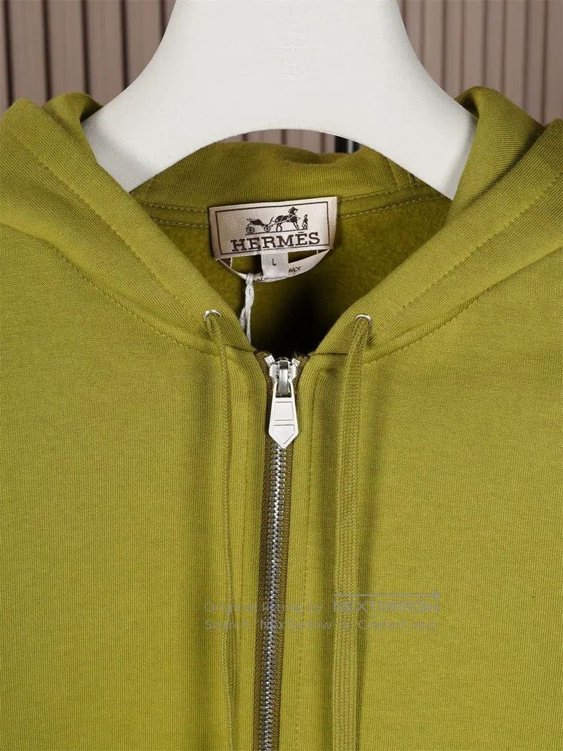 Hermes Hermes Mustard Color Hooded Sportswear Size US L / EU 52-54 / 3 - 5 Thumbnail