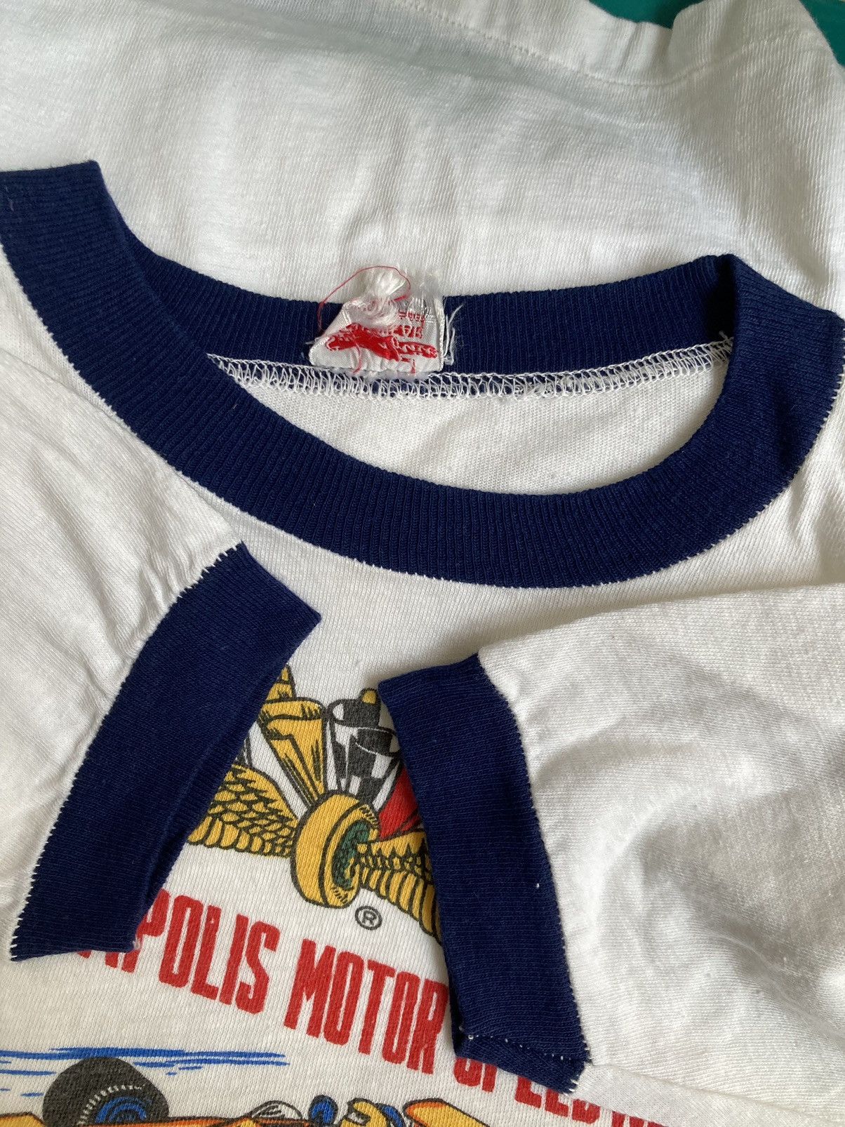 Vintage Vintage 60s/70s Indianapolis Motor Speedway Ringer Tee Size US S / EU 44-46 / 1 - 7 Thumbnail