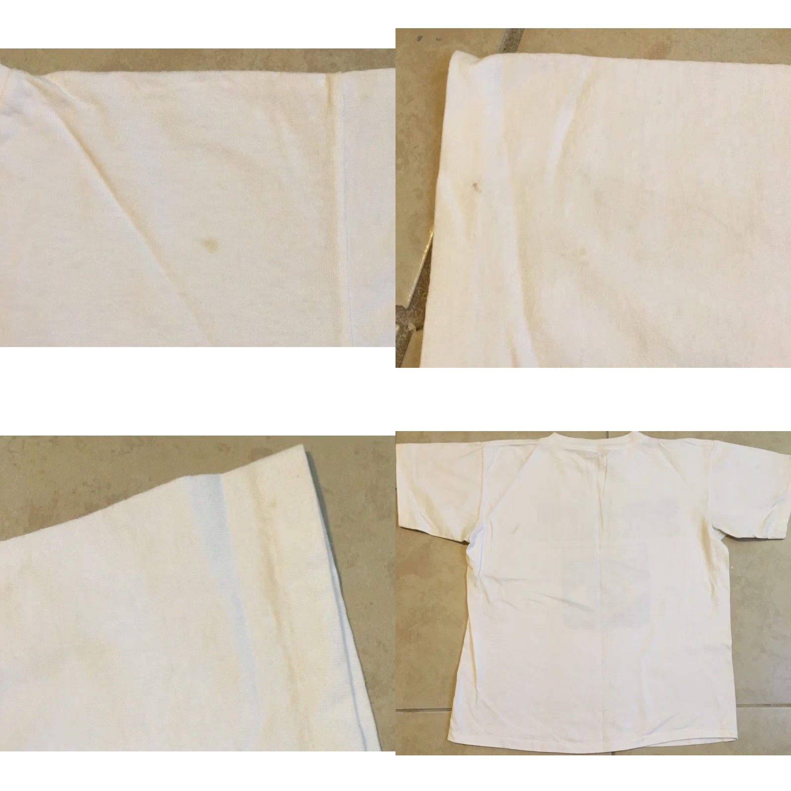 Vintage VINTAGE Brazil Flag Faded Distressed Shirt S Mens 90s Grunge Football Soccer White - 80s 90s USA Sailing Surf Rock College Fútbol Size US S / EU 44-46 / 1 - 9 Thumbnail