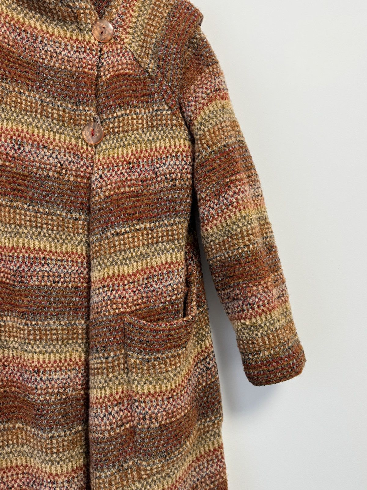 Missoni Missoni Coat Wool Multicolor Knit Luxury Designer Italy Size L / US 10 / IT 46 - 17 Thumbnail