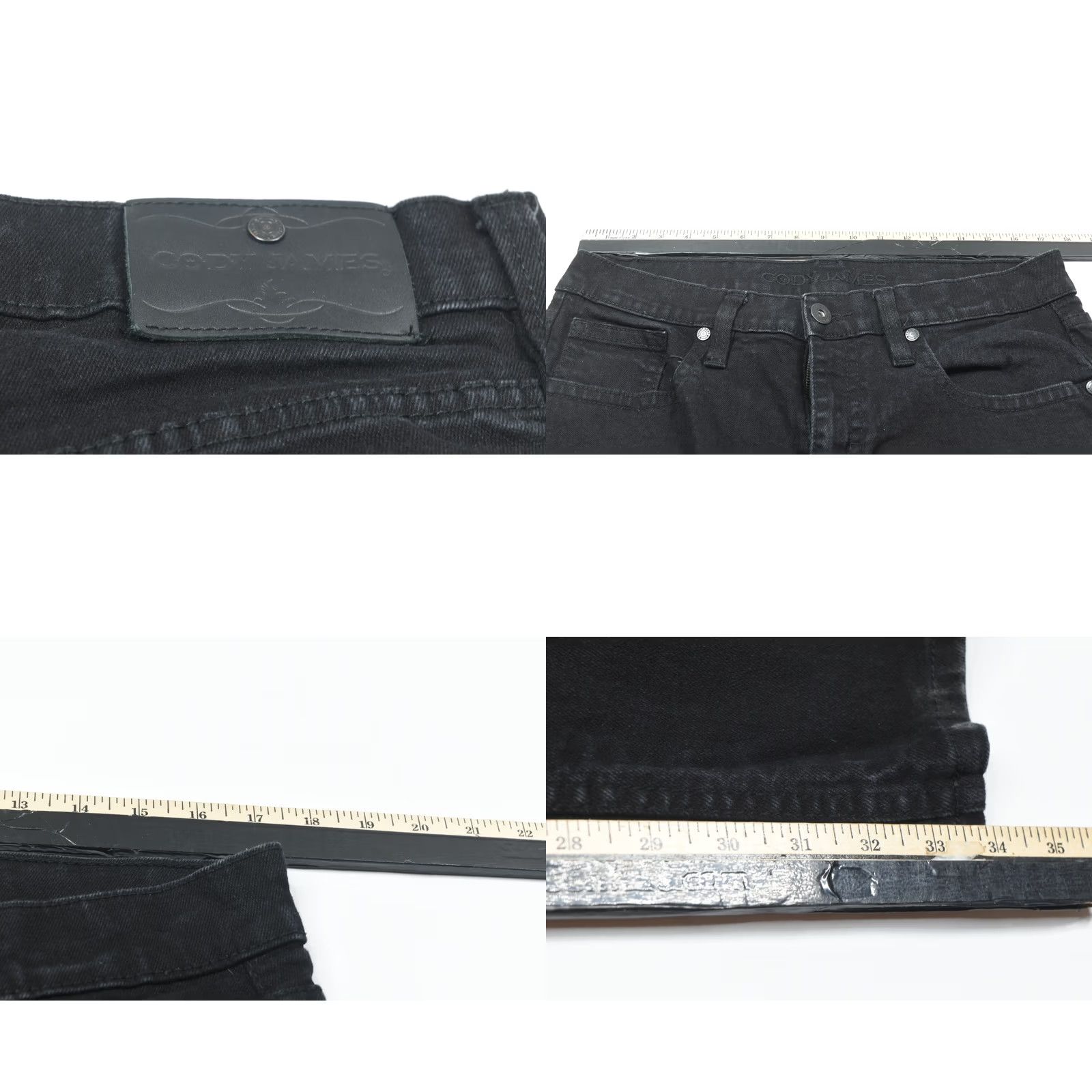 Cody James Cody James Jeans Black Slim Fit Straight Leg 33x34 Mens Regular Denim 5-Pocket Western Vintage: No? (avoid) Size US 33 - 8 Thumbnail