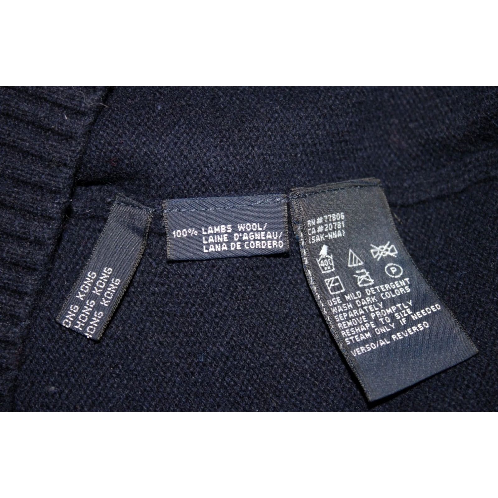 Tommy Hilfiger Tommy Hilfiger Vest Mens 100% Lambs Wool Navy L Vest Size L Mens Shirt? Size US L / EU 52-54 / 3 - 6 Thumbnail