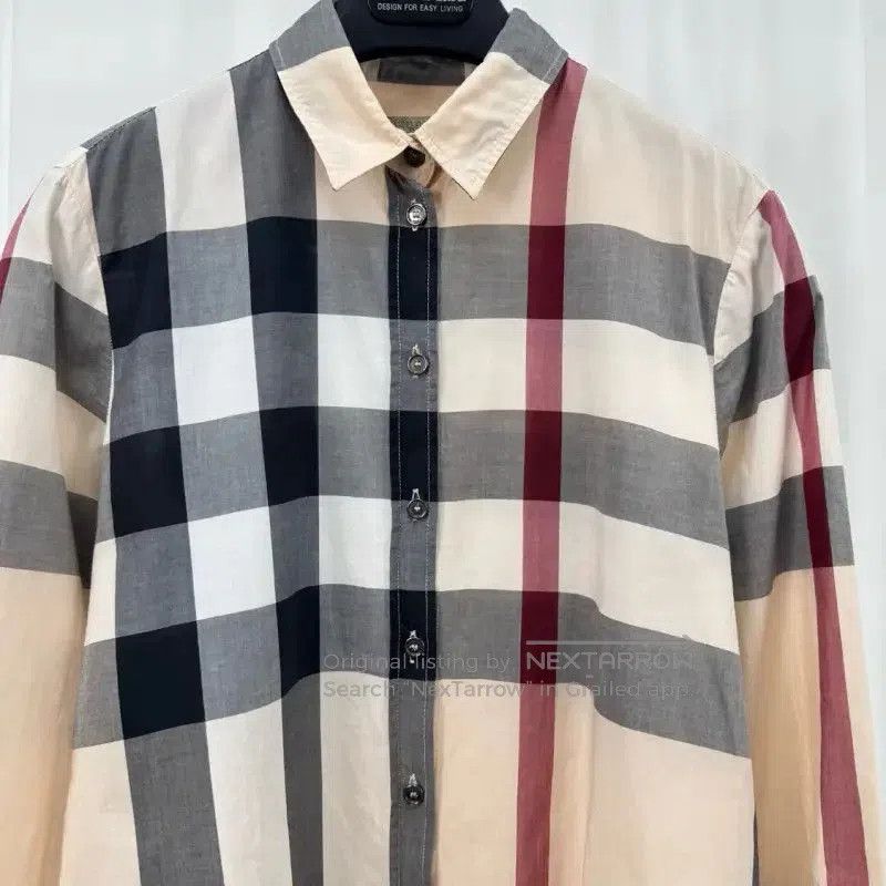 Burberry Burberry Long Sleeve Checkered Shirt in Khaki. Size S / US 4 / IT 40 - 3 Thumbnail