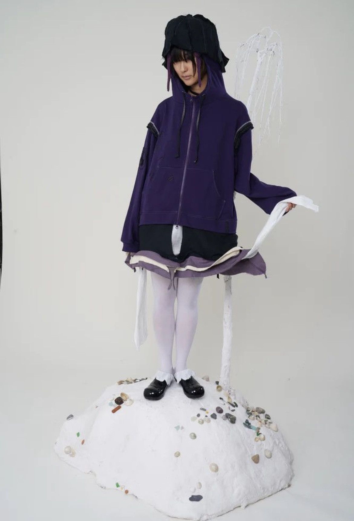 VeniceW Venicew ruffle wire bowl zip jacket Size US XS / EU 42 / 0 - 8 Thumbnail