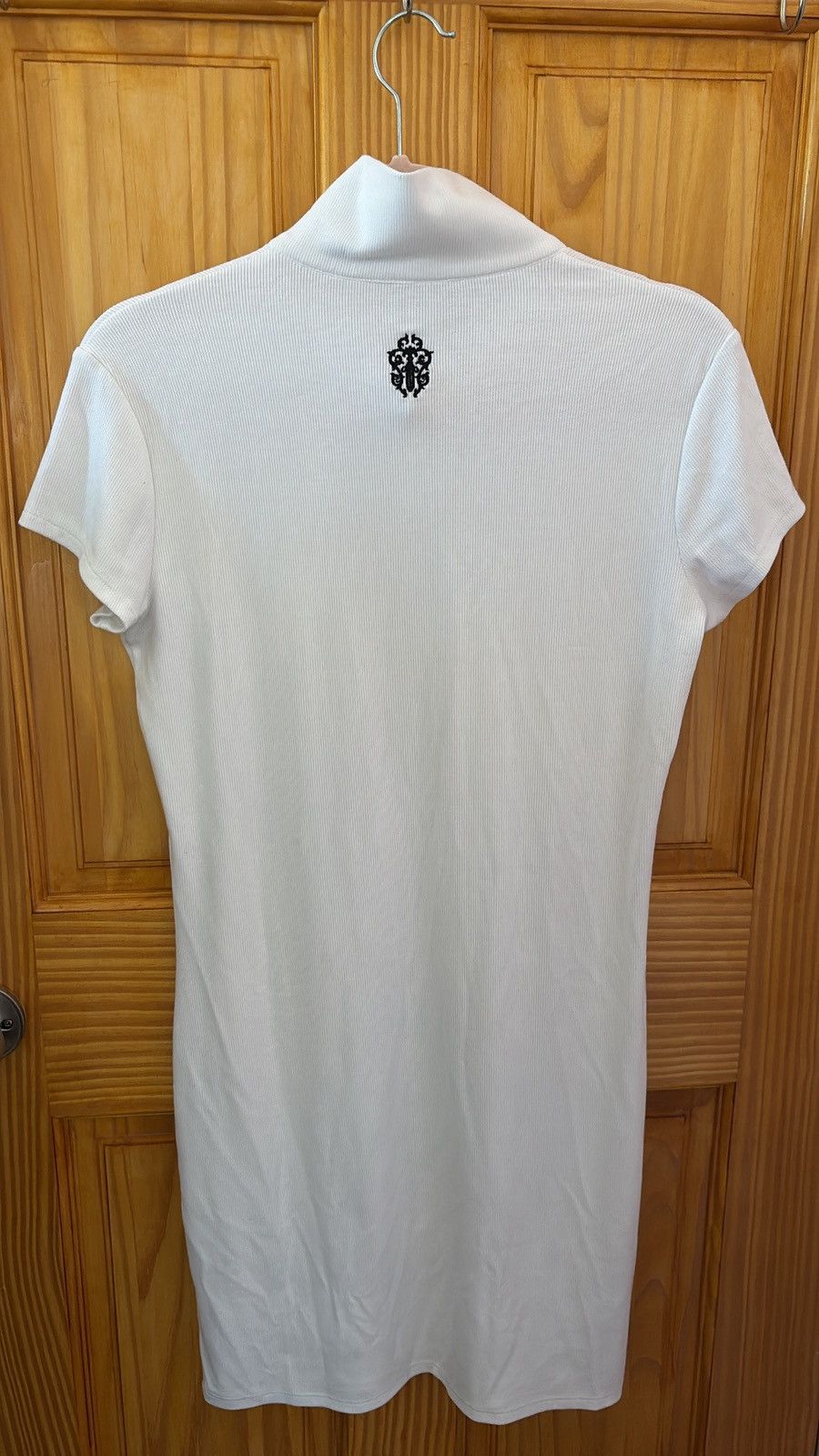🤍CHROME HEARTS WHITE DAGGER POLO DRESS🤍