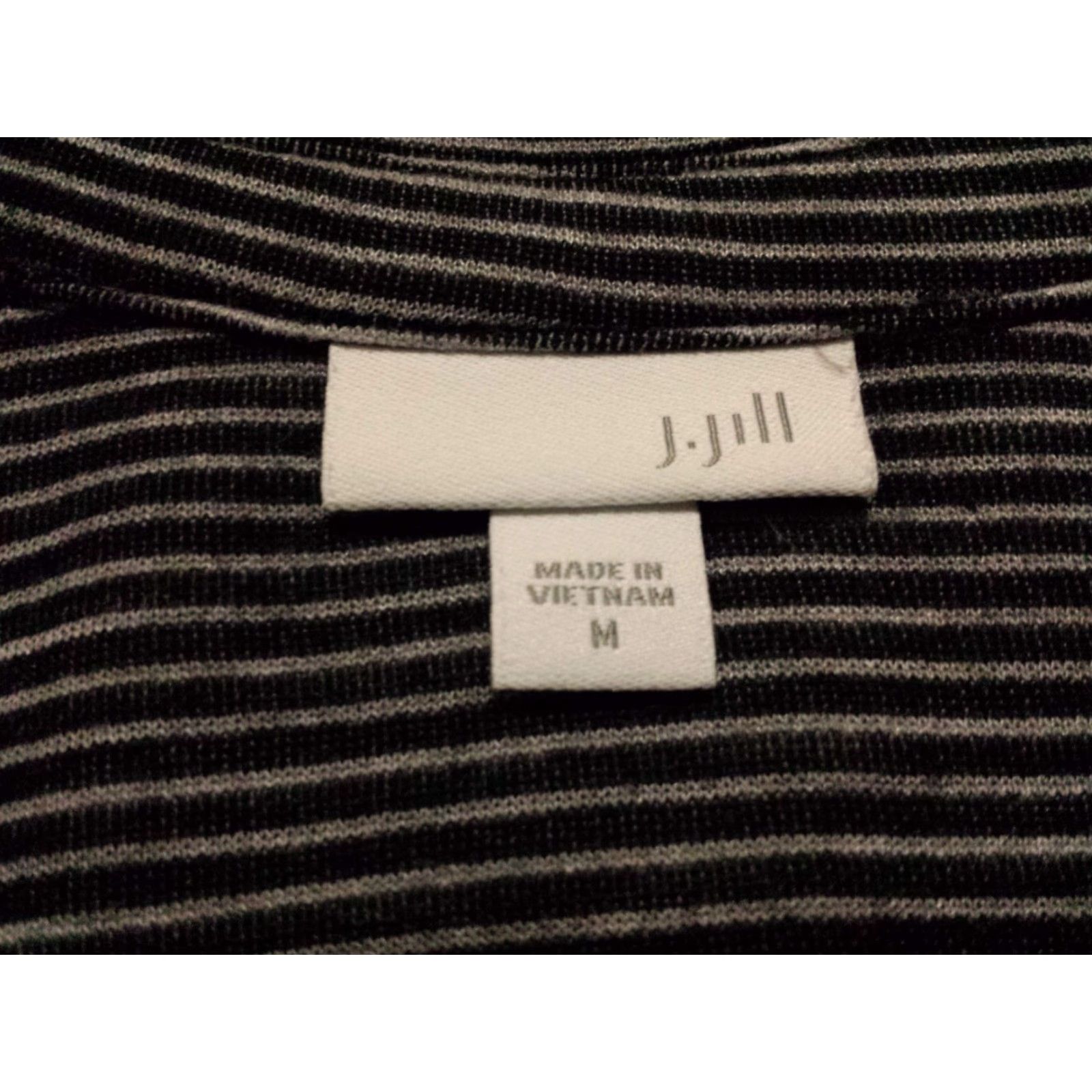 J. Jill J. Jill Blouse Shirt Multicolor Striped Long Sleeve Rayon M Womens Size M / US 6-8 / IT 42-44 - 5 Thumbnail