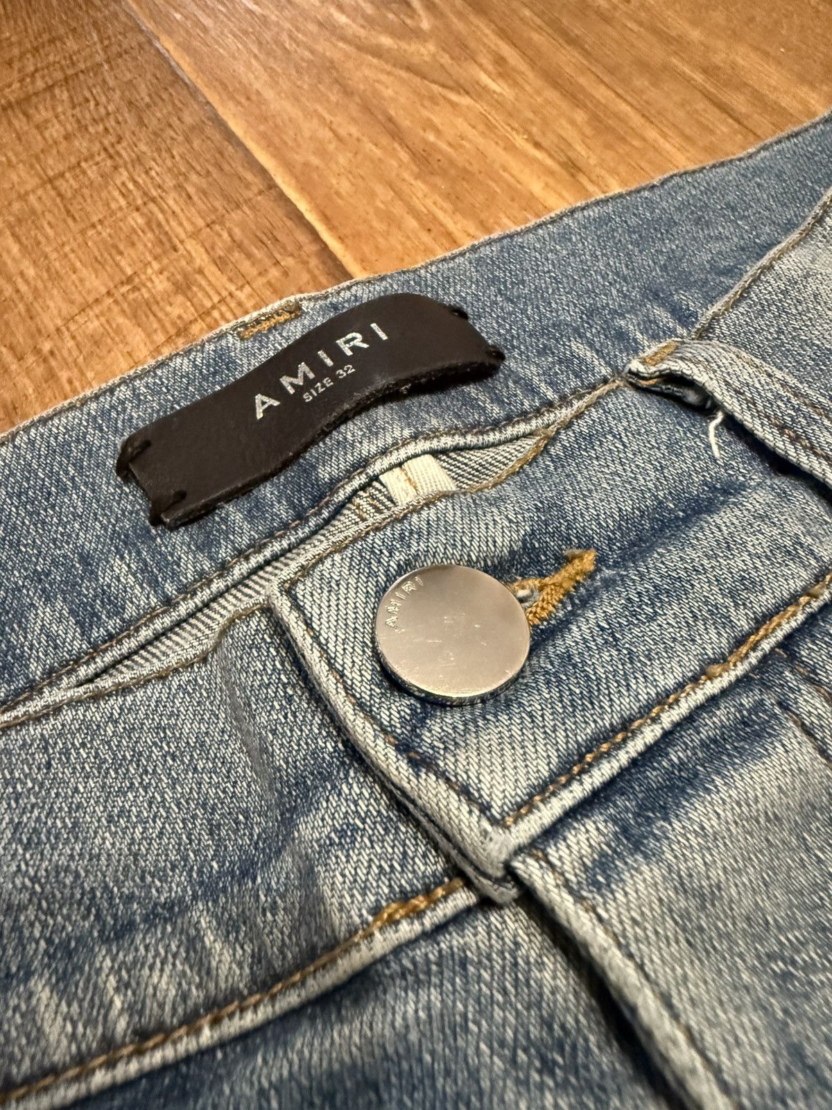 Amiri Amiri Ripped Light Blue Jeans Denim Pants Size US 32 / EU 48 - 5 Thumbnail