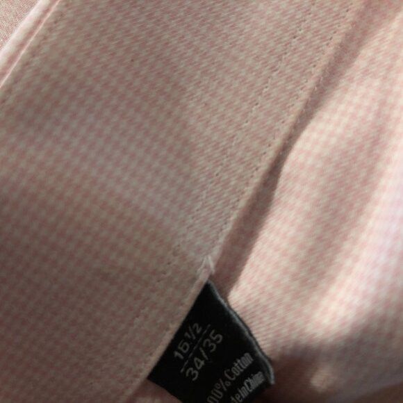 David Donahue David Donahue men's cotton dress shirt trim fit 16.5/34-35 Size US L / EU 52-54 / 3 - 4 Thumbnail