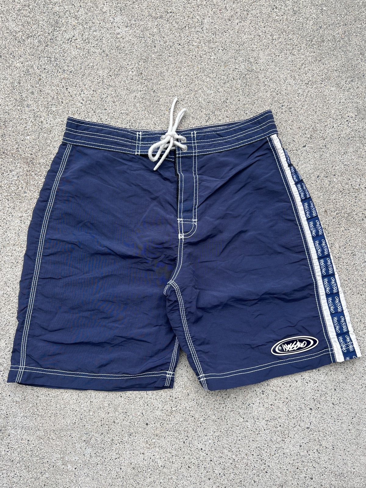 Mossimo Vintage Mossimo Navy White Board Shorts Grailed