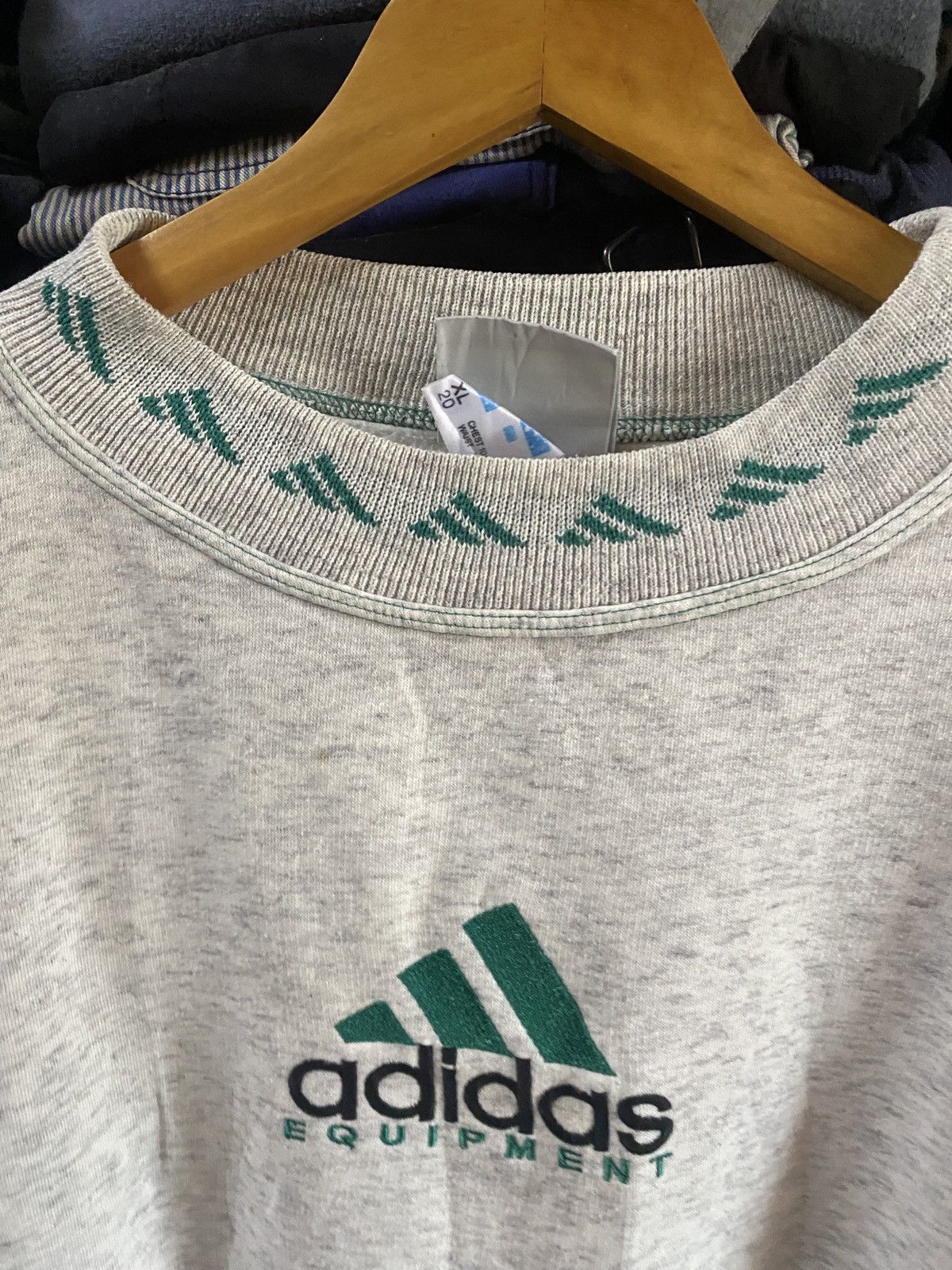 Adidas × Vintage VINTAGE ADIDAS EQUIPMENT LOGO SWEATSHIRT XL LARGE Size XL / US 12-14 / IT 48-50 - 11 Thumbnail