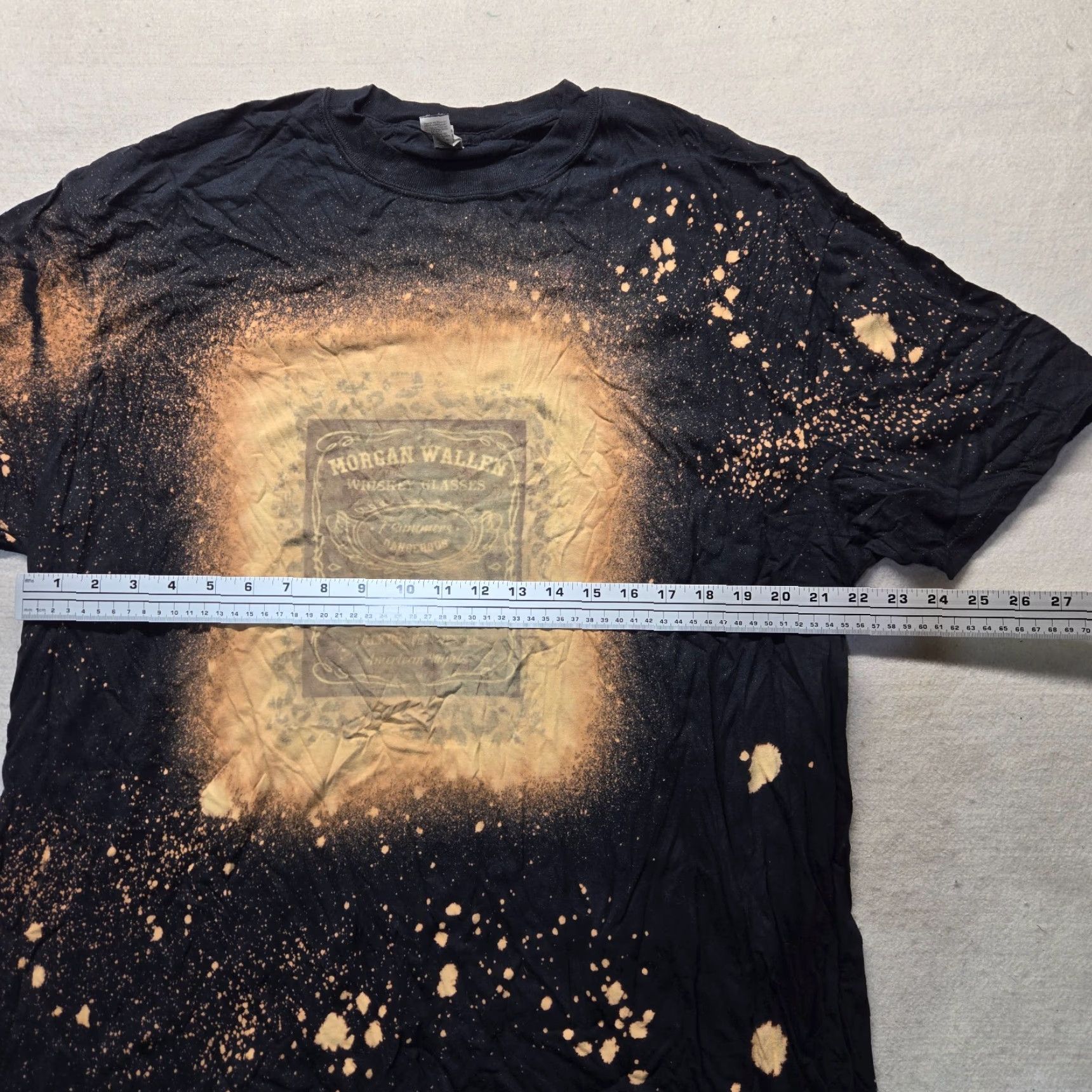 Vintage Morgan Wallen Tee T-Shirt Black 2XL XXL Adult Men Short Sleeve Crew Neck Cow Animal Print USA Country Shirt Modern Casual Mens Size US XXL / EU 58 / 5 - 5 Thumbnail