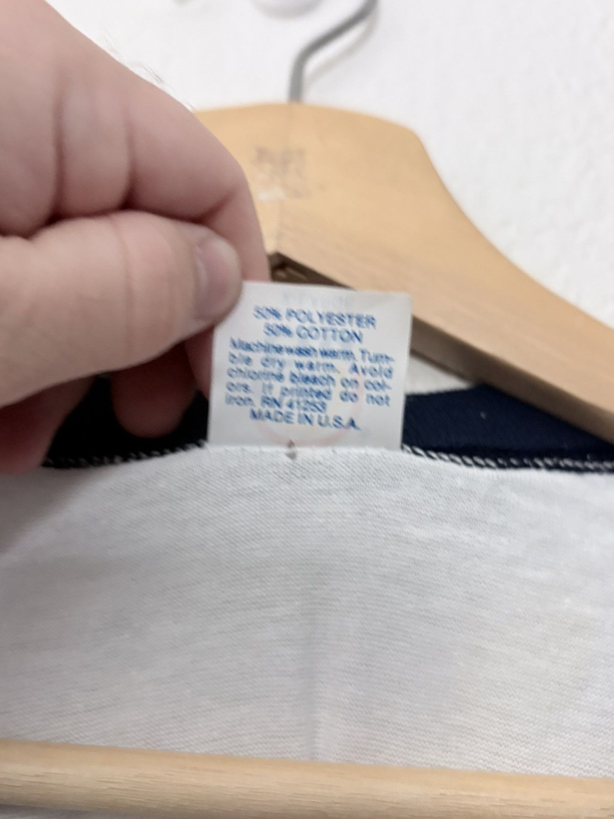 Vintage 80’s Blue Angels Vintage Ringer Tee Shirt Size US L / EU 52-54 / 3 - 7 Thumbnail