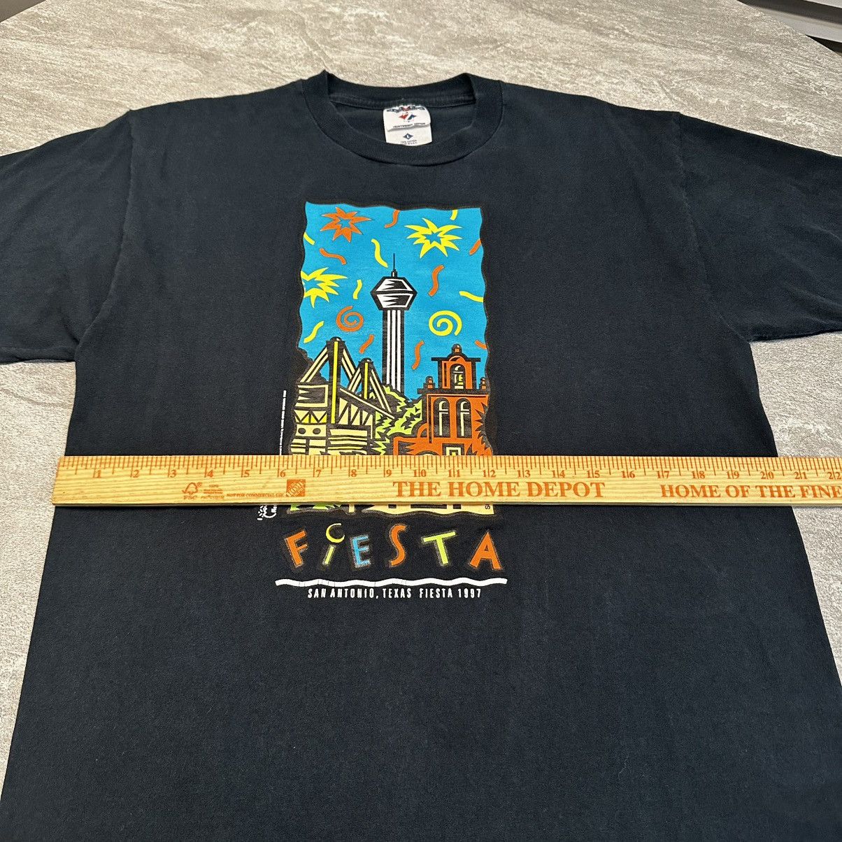 Jerzees × Vintage Vintage 1997 Fiesta San Antonio Party 90s Festive Fun Shirt Size US L / EU 52-54 / 3 - 5 Thumbnail