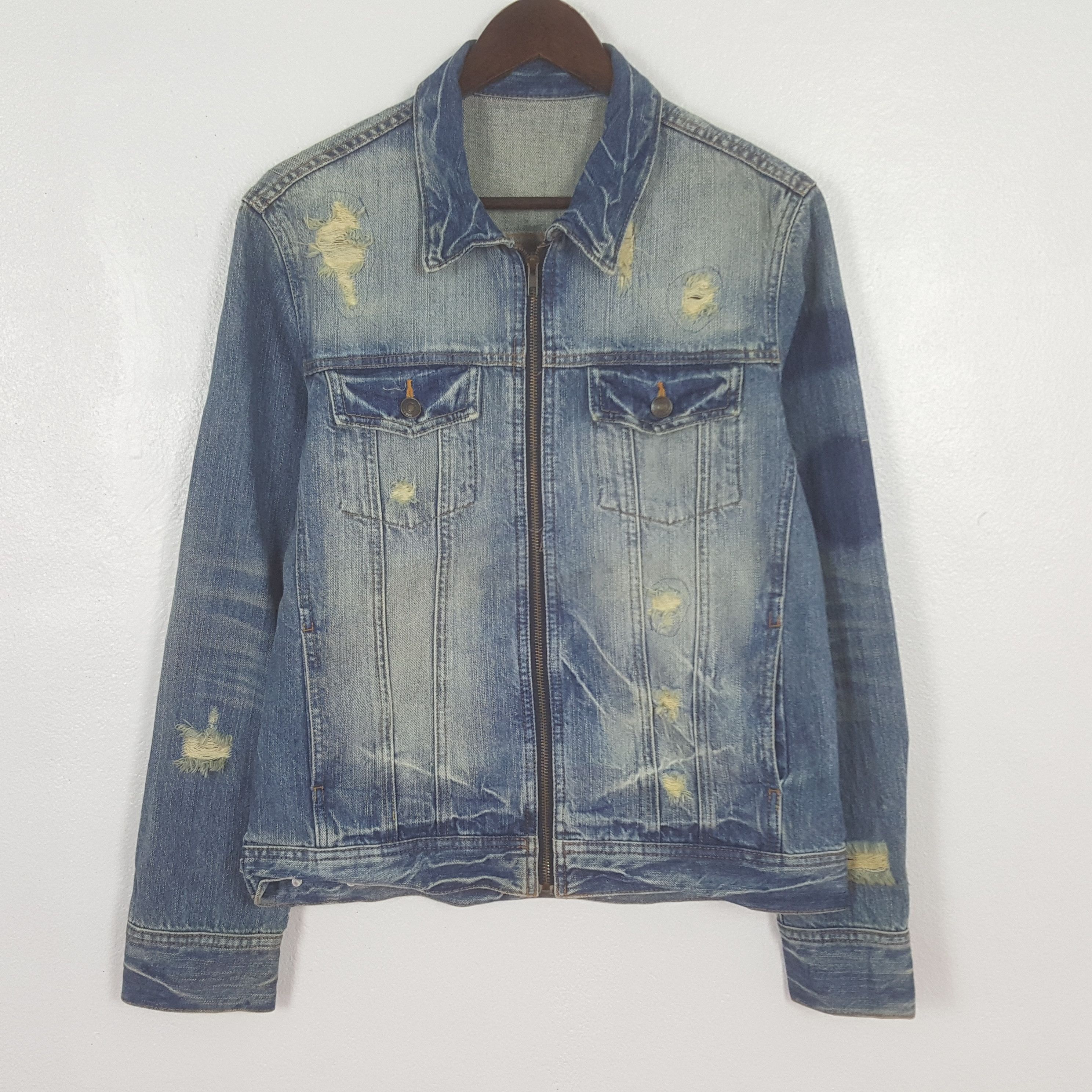Levi's Vintage Levi's Bikers Denim Jacket Size US S / EU 44-46 / 1 - 1 Thumbnail