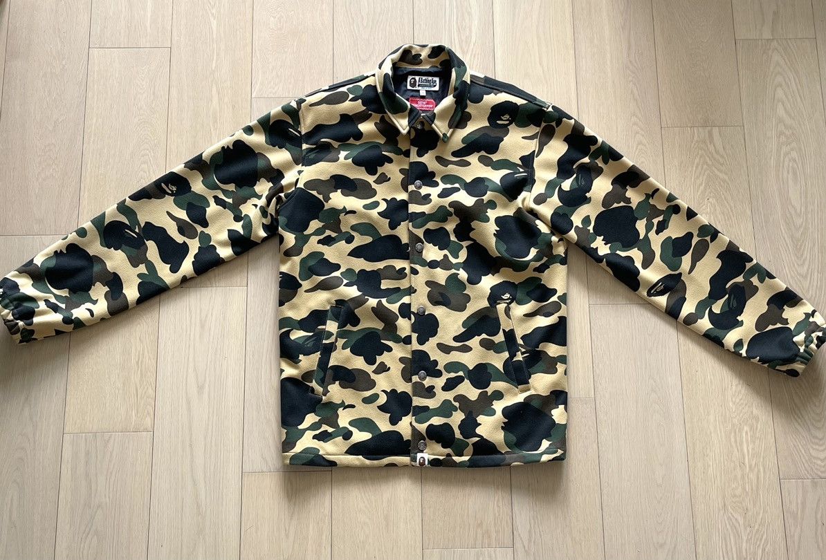 Bape A Bathing Ape Bape 1st Camo Windstopper Coach Varsity Jacket ...