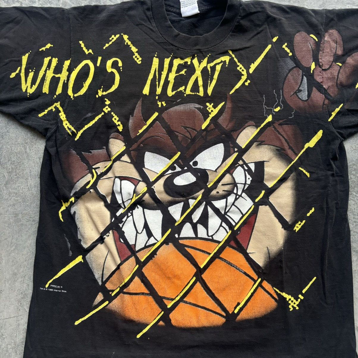 Warner Bros 90s Looney Tunes Taz Basketball Aop Size US L / EU 52-54 / 3 - 3 Thumbnail