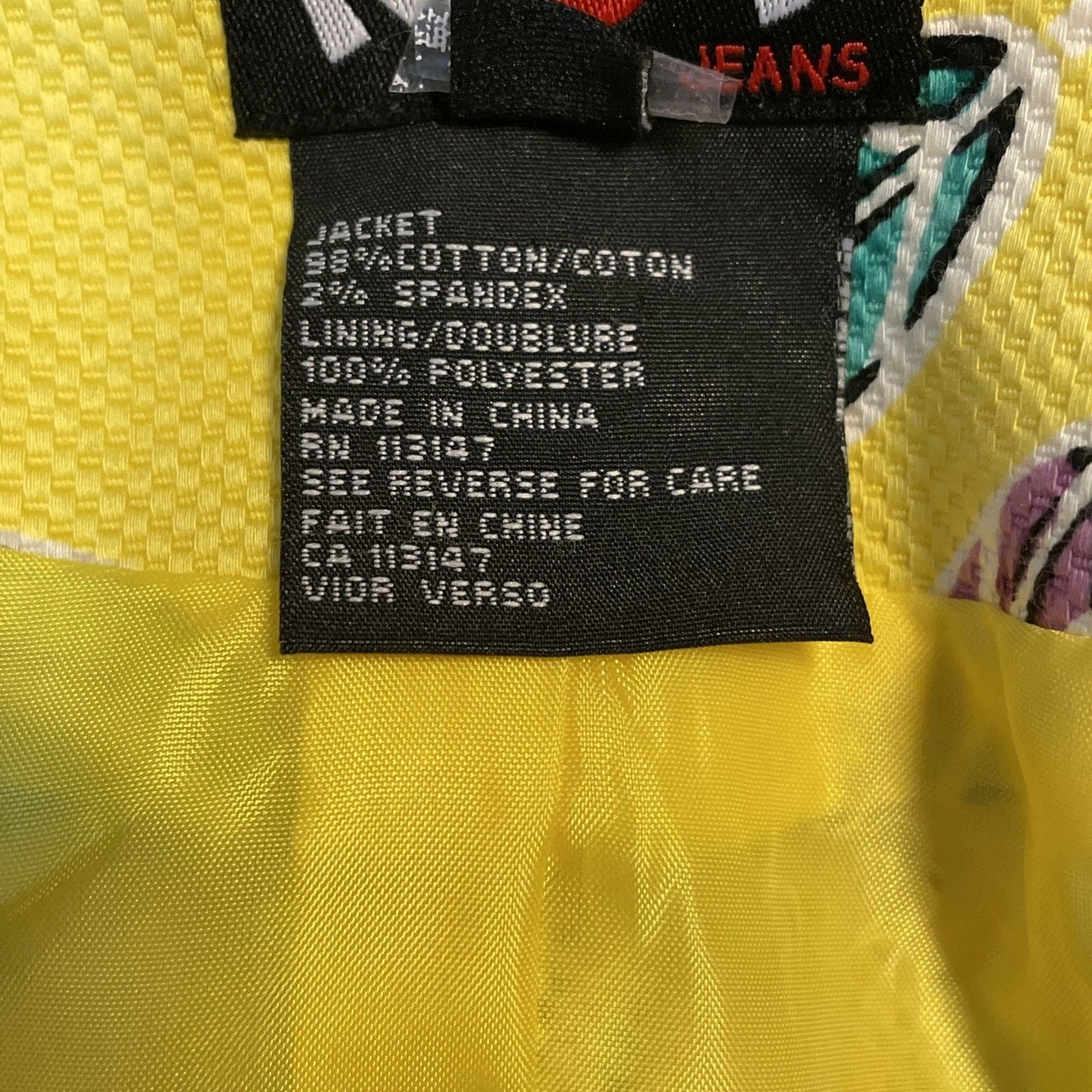 Other REDD Jeans 10 Denim JACKET Button-up Long Sleeves YELLOW Size L / US 10 / IT 46 - 18 Thumbnail