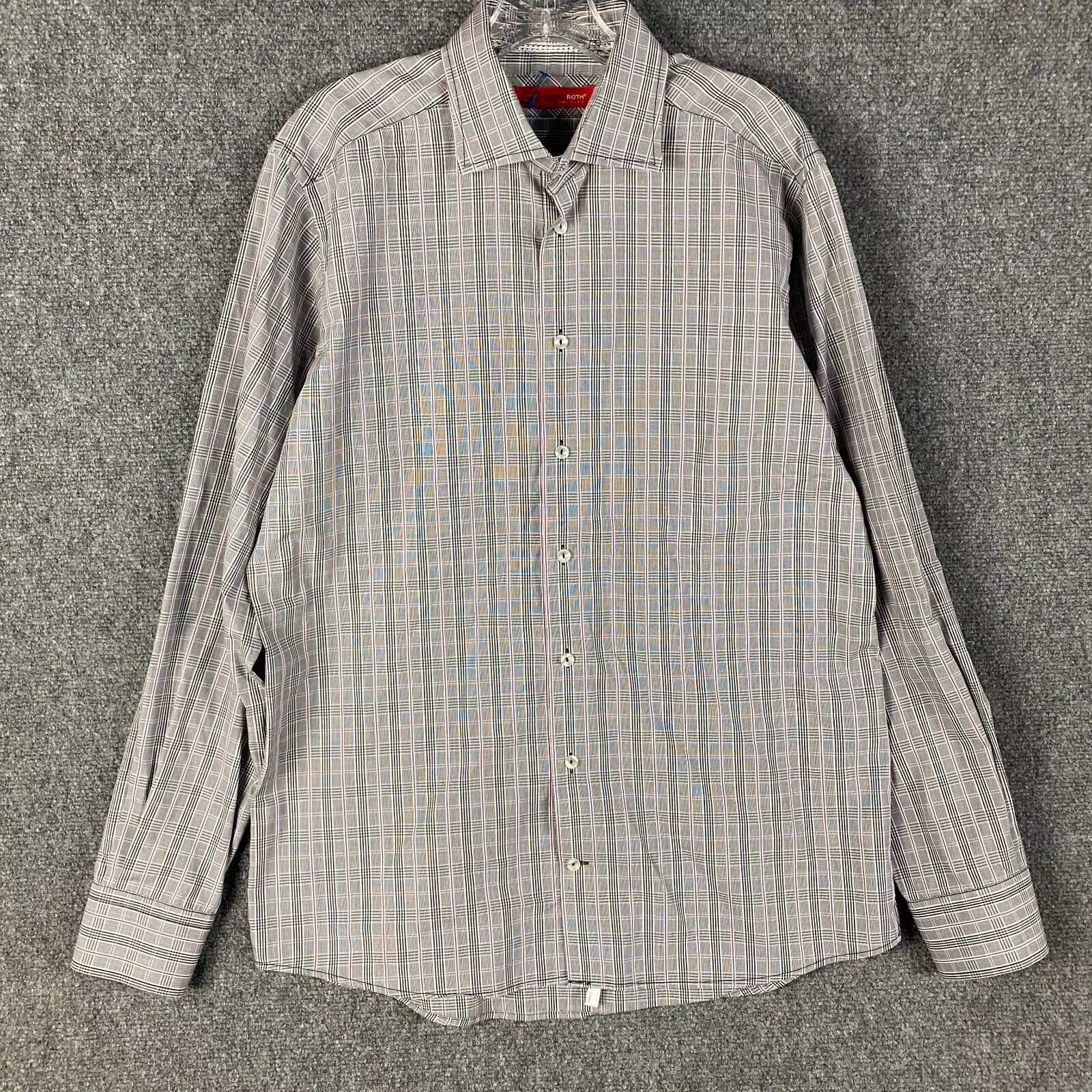 Georg Roth Georg Roth Dress Shirt Men's Large Long Sleeve Plaid L Size US L / EU 52-54 / 3 - 1 Thumbnail