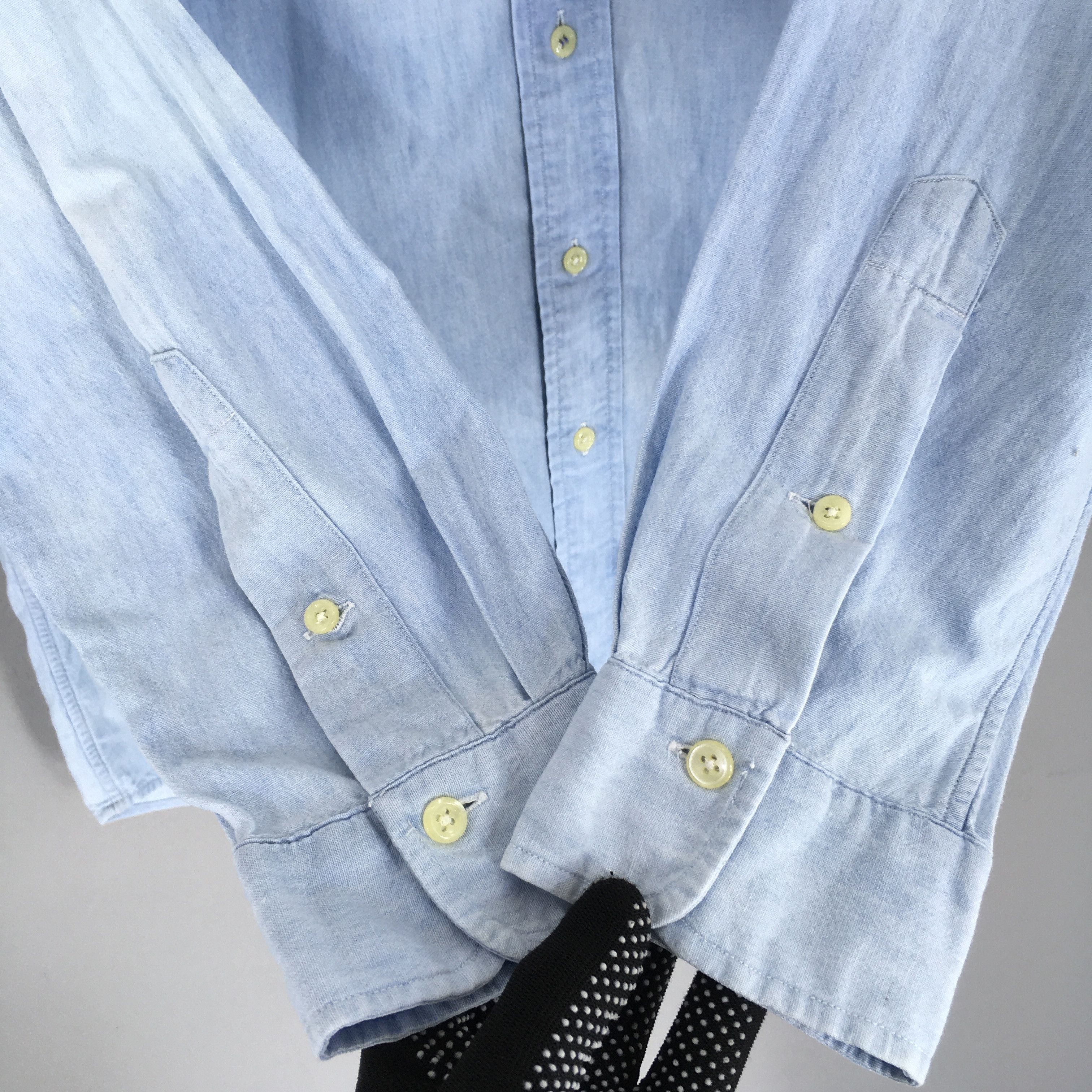 Polo Ralph Lauren Vintage Polo Bear Ralph Lauren Blue Oxford Shirt Medium Size US M / EU 48-50 / 2 - 4 Thumbnail
