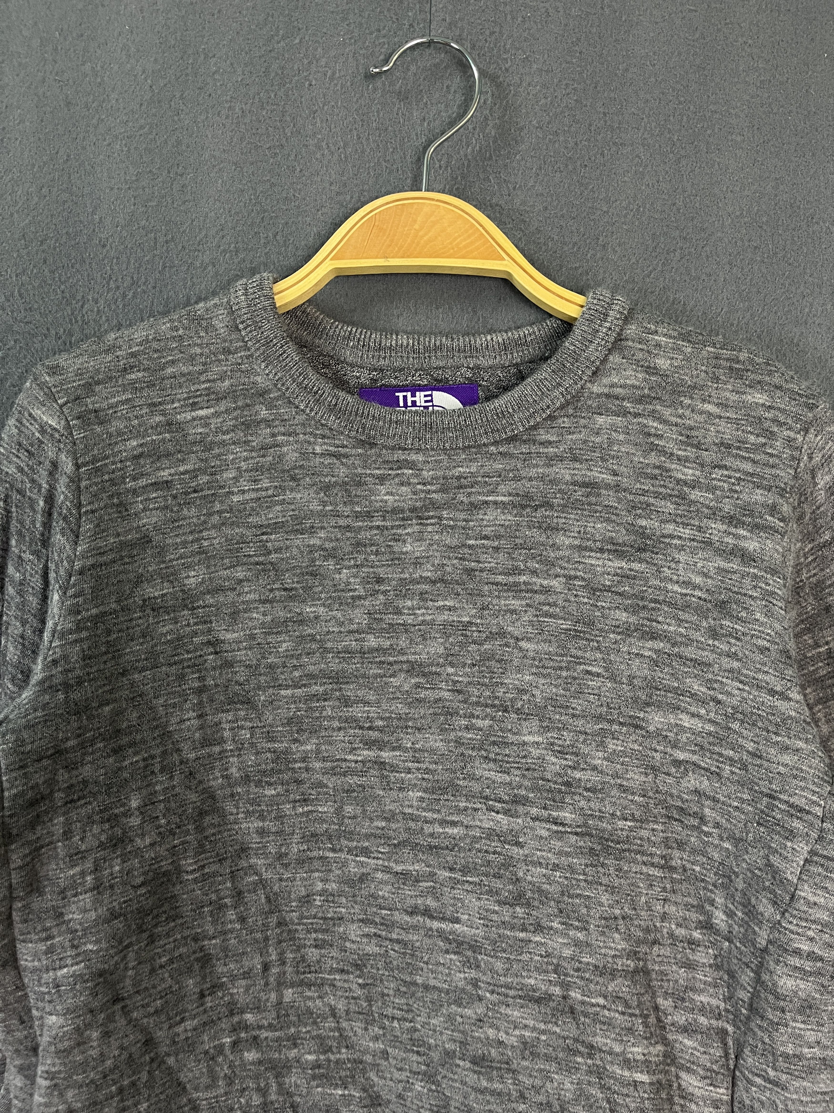 The North Face TNF Purple Label Pullover Made in Japan Sweater Grey Women S Size S / US 4 / IT 40 - 3 Thumbnail